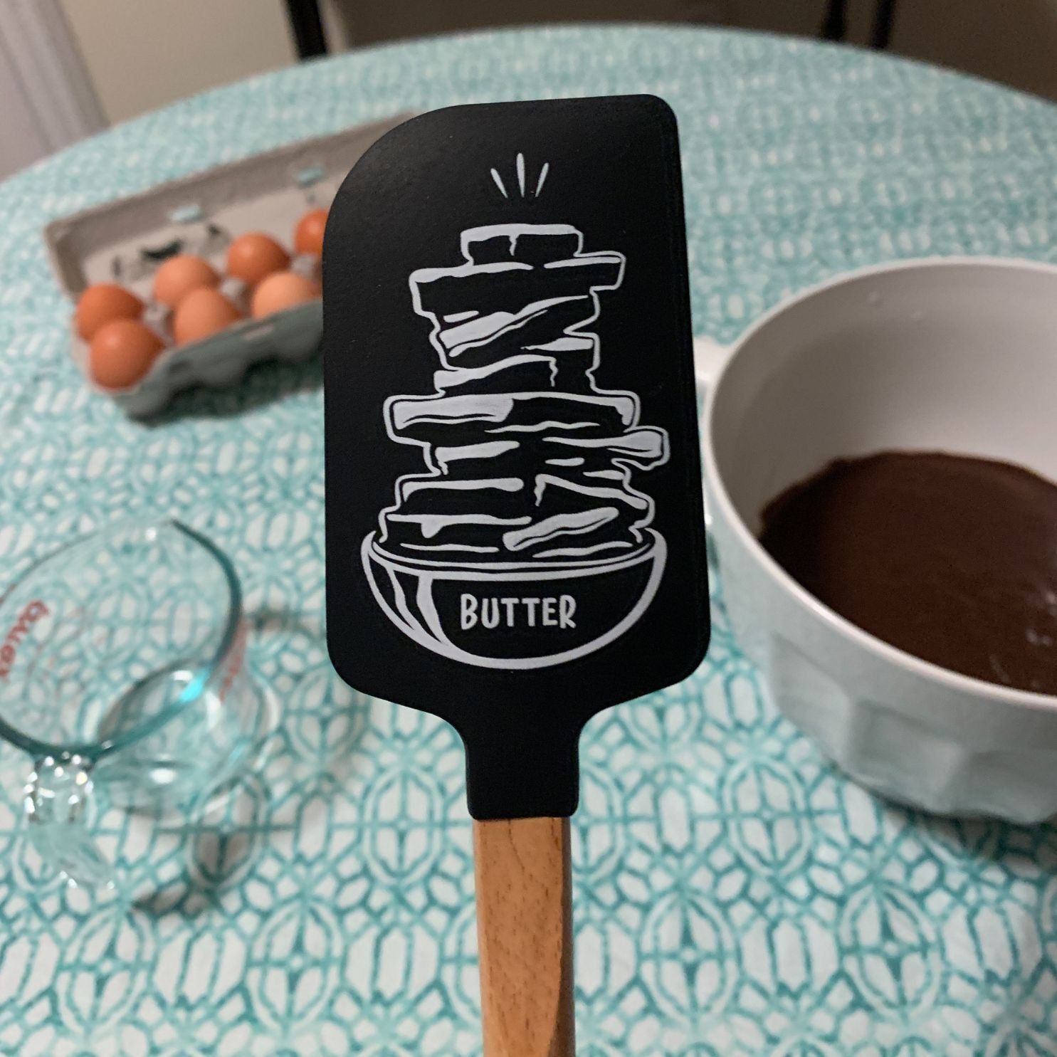 Everything Is Better With Butter Spatula With A Wooden Handle