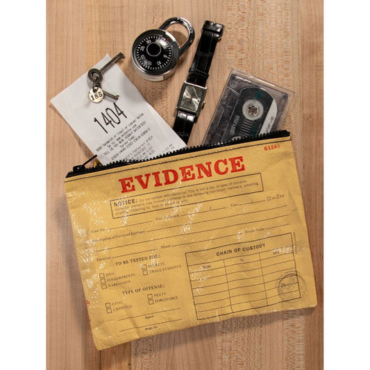 Evidence Recycled Material Zipper Pouch | BlueQ at GetBullish