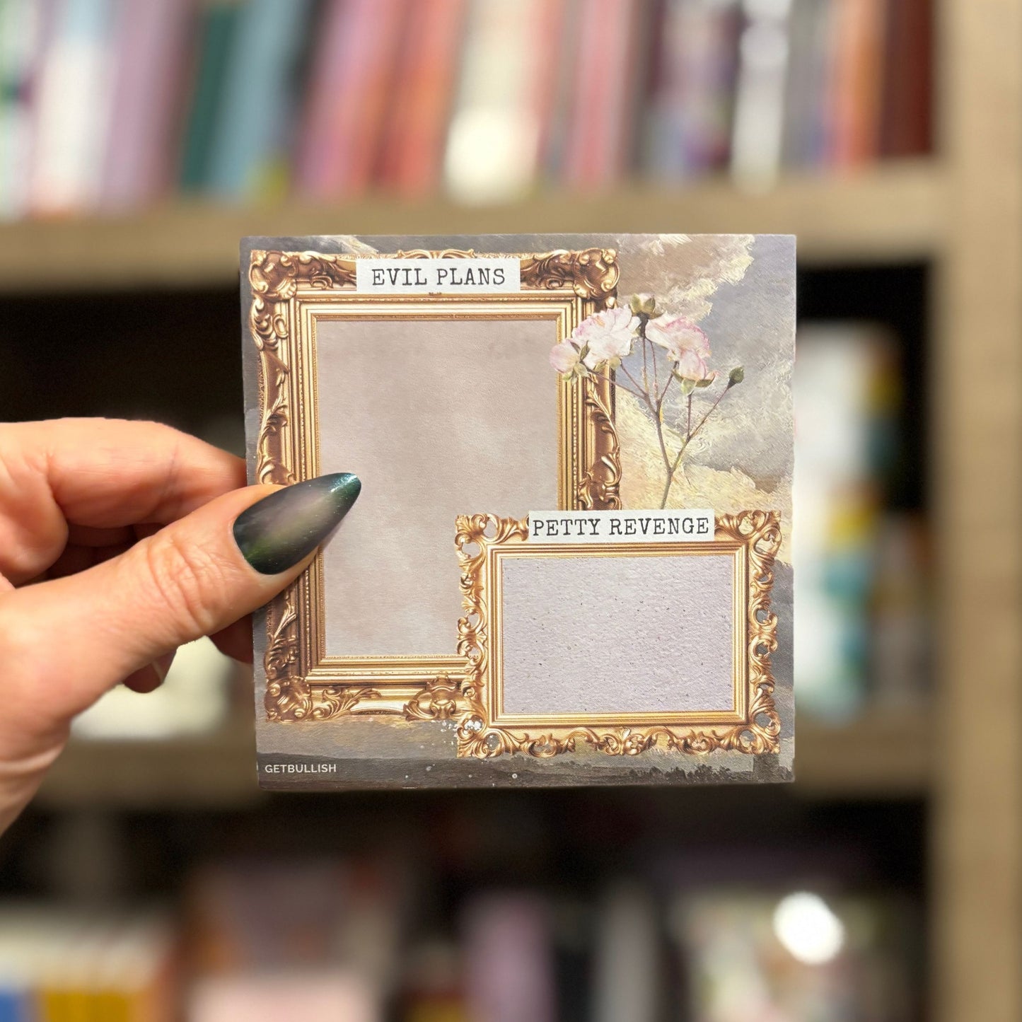 Evil Plans Petty Revenge Jumbo Sticky Notes | Funny Pad for Chaos & Productivity | 4" x 4" 50 Pages