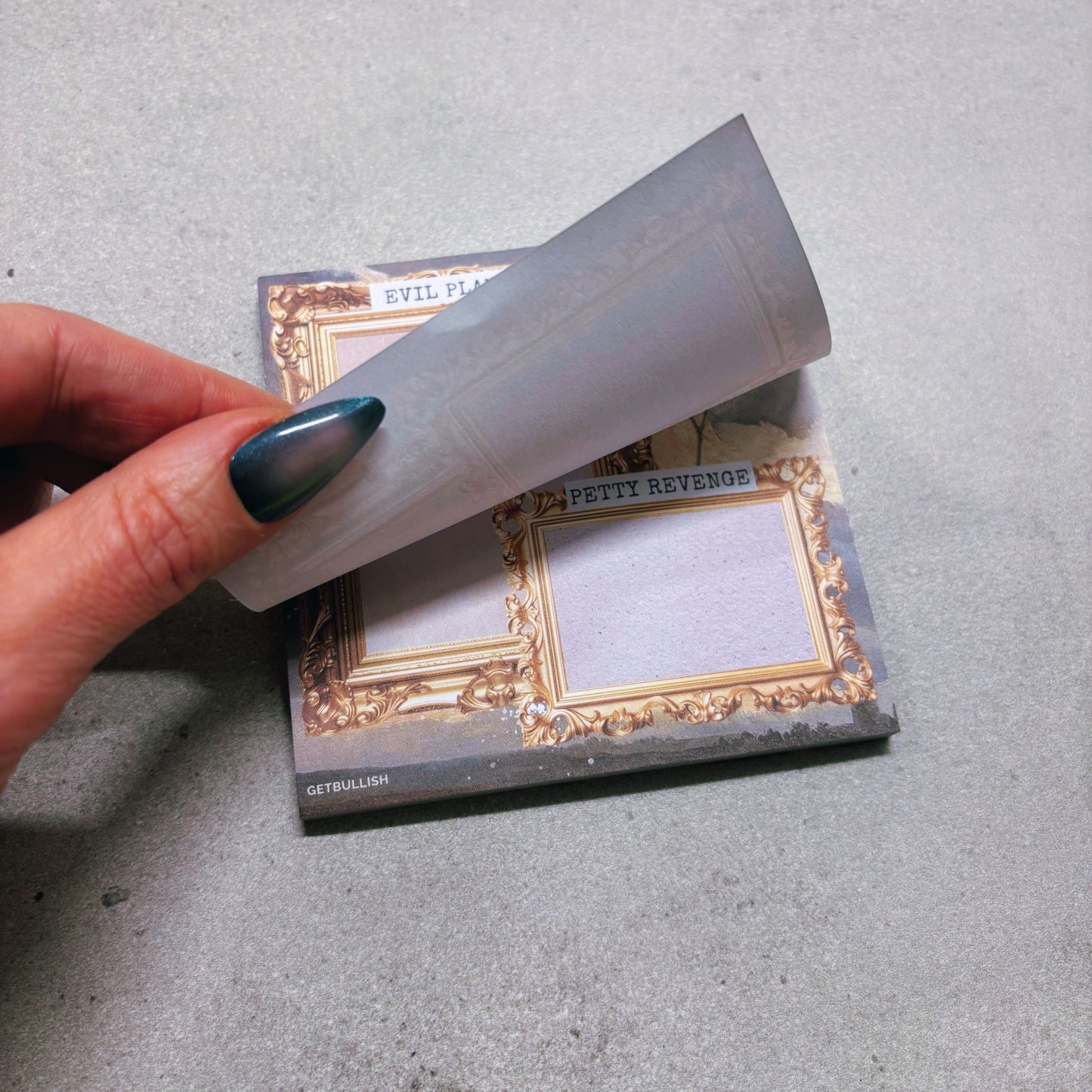 Evil Plans Petty Revenge Jumbo Sticky Notes | Funny Pad for Chaos & Productivity | 4" x 4" 50 Pages