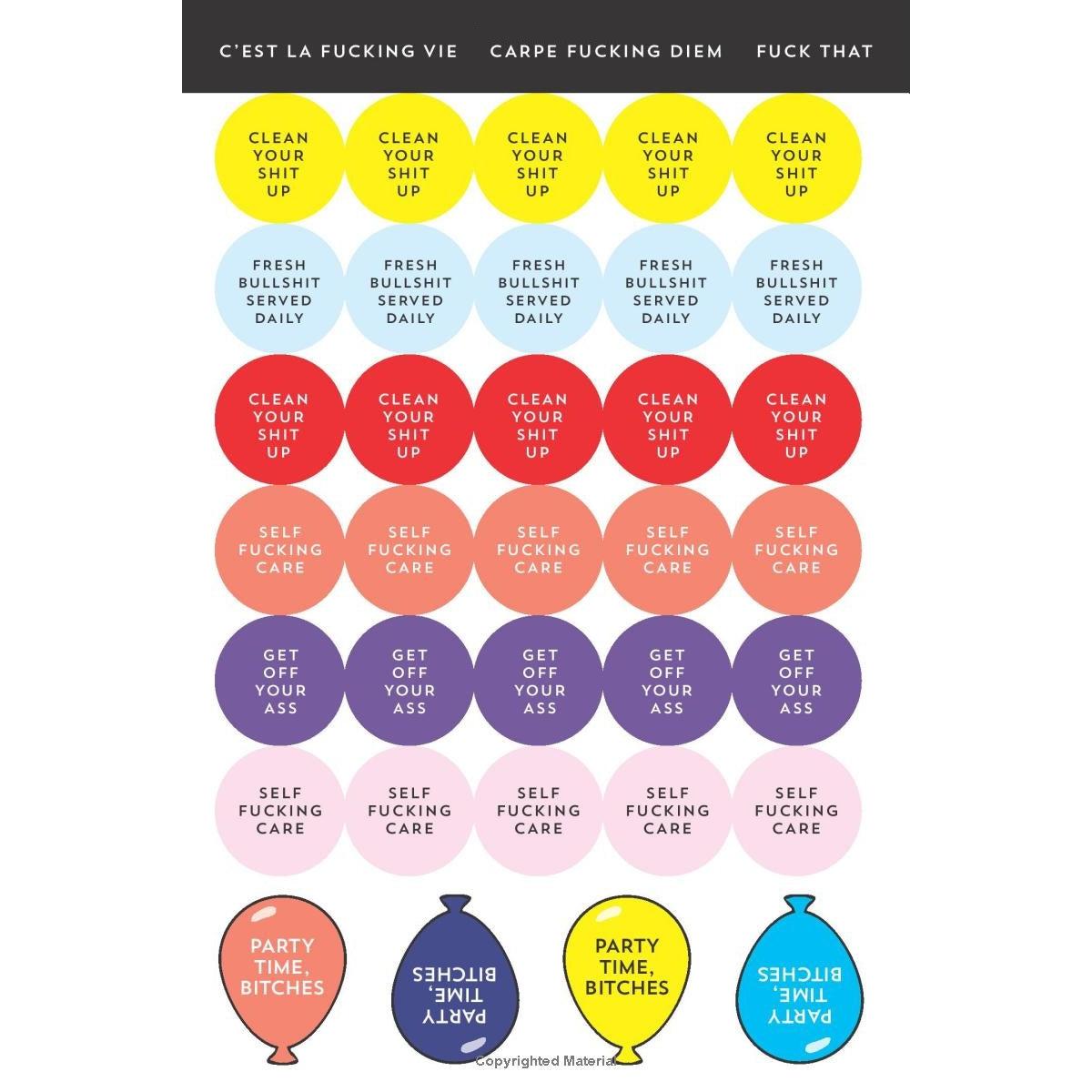 F-cking Planner Stickers | 500+ Funny Adult Swear Word Stickers for Planners, Journals & Scrapbooks