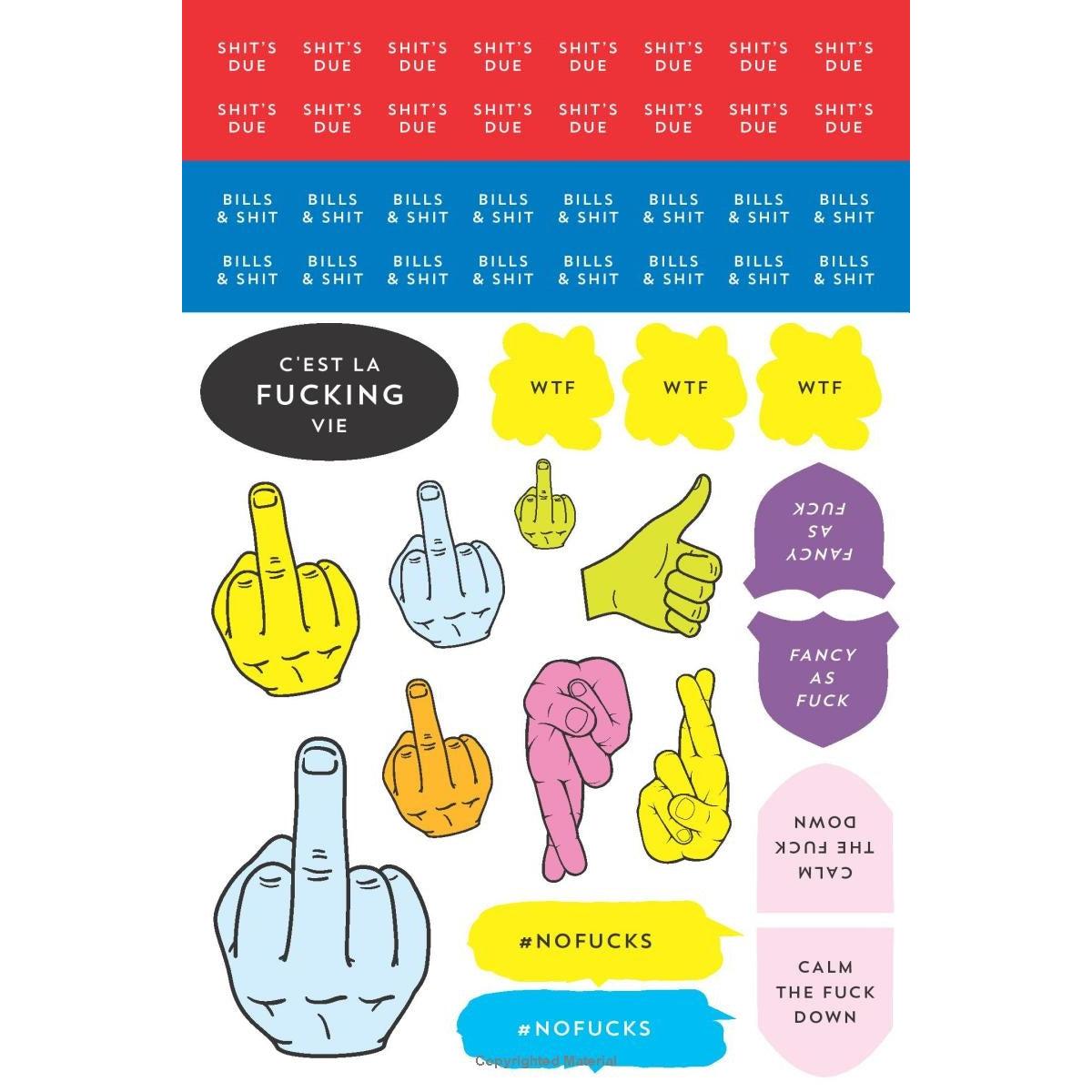 F-cking Planner Stickers | 500+ Funny Adult Swear Word Stickers for Planners, Journals & Scrapbooks