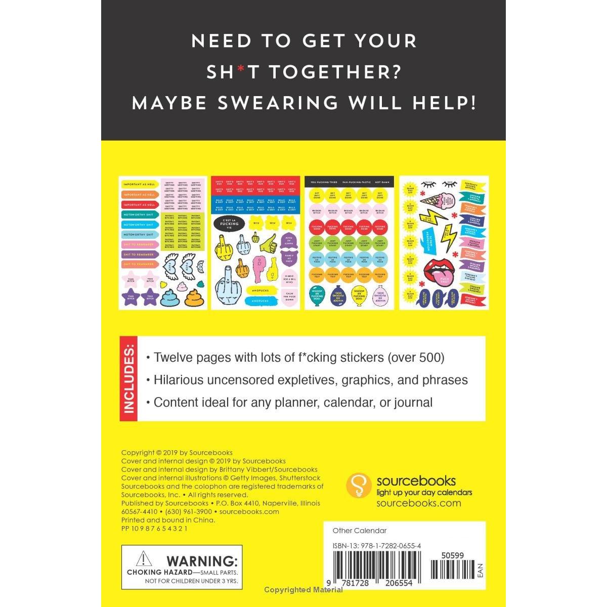 F-cking Planner Stickers | 500+ Funny Adult Swear Word Stickers for Planners, Journals & Scrapbooks