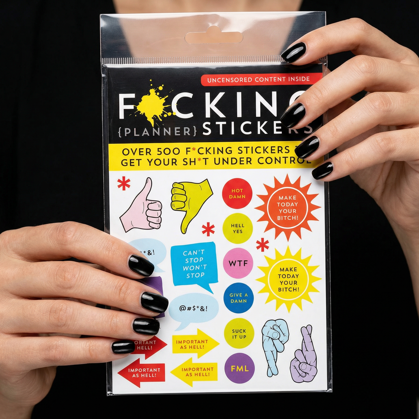 F-cking Planner Stickers | 500+ Funny Adult Swear Word Stickers for Planners, Journals & Scrapbooks
