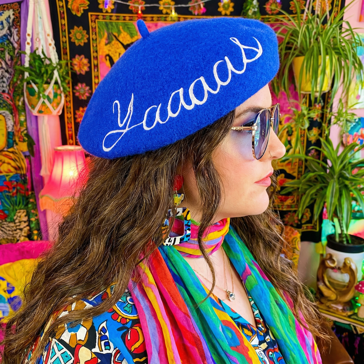 FLASH SALE: Embroidered Berets in 5 Fun Colors and Sayings | Wool and Nylon-Bewaltz-The Bullish Store
