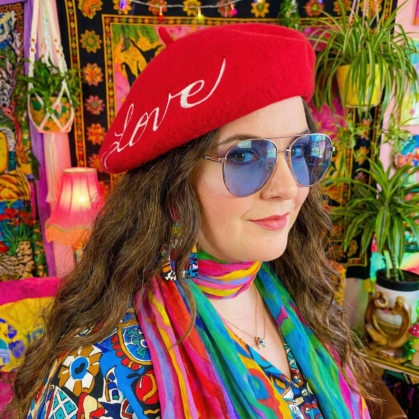 FLASH SALE: Embroidered Berets in 5 Fun Colors and Sayings | Wool and Nylon