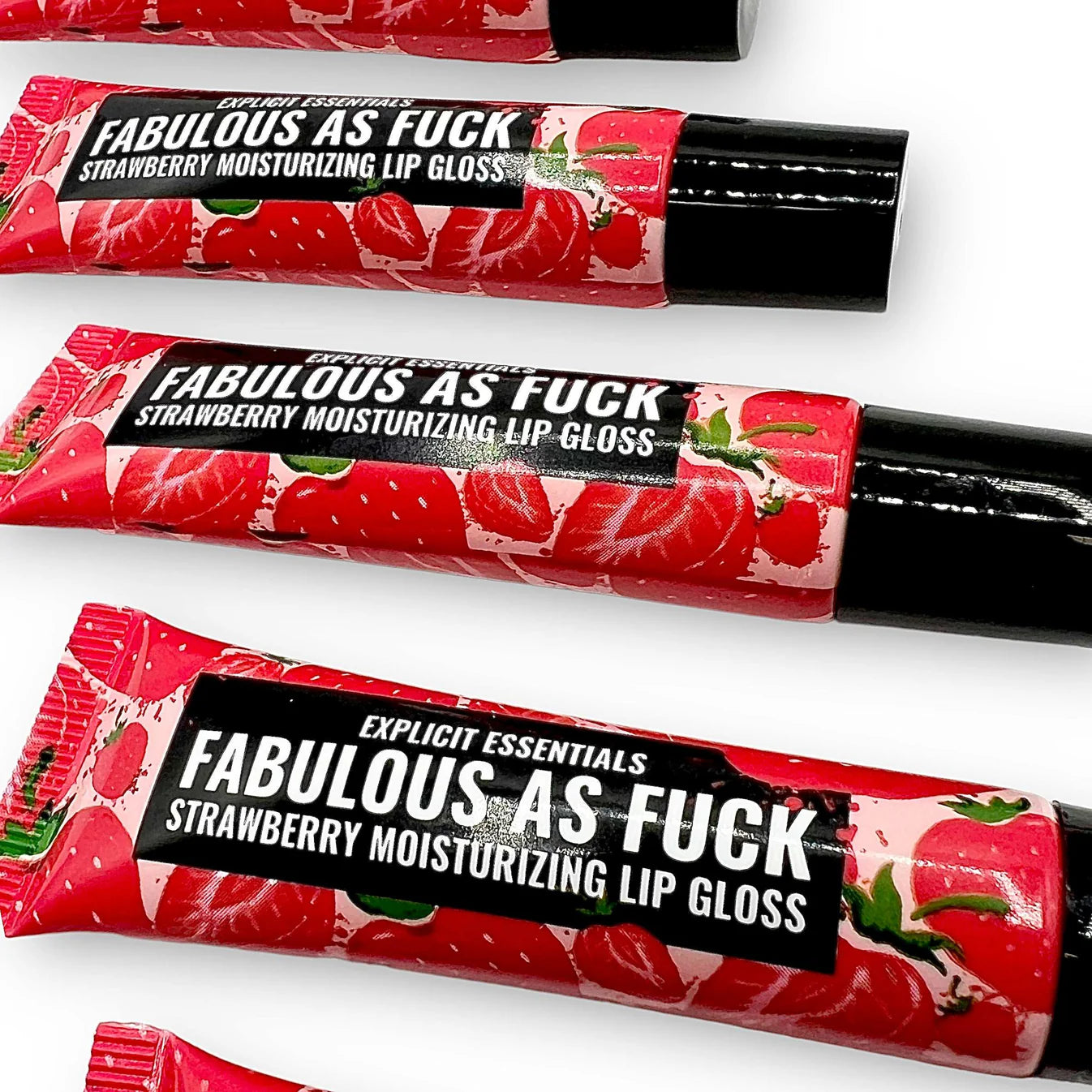 Fabulous As F@ck Strawberry Lip Gloss-Explicit Essentials-The Bullish Store