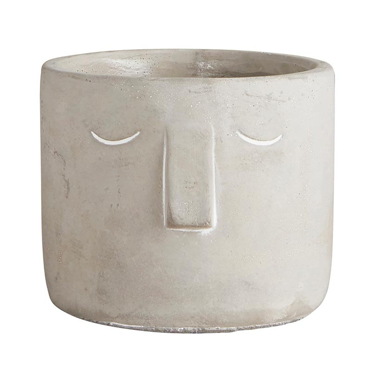 Face Pot Mini Planter for Succulents and Flowers | Grey 3.5" Tall