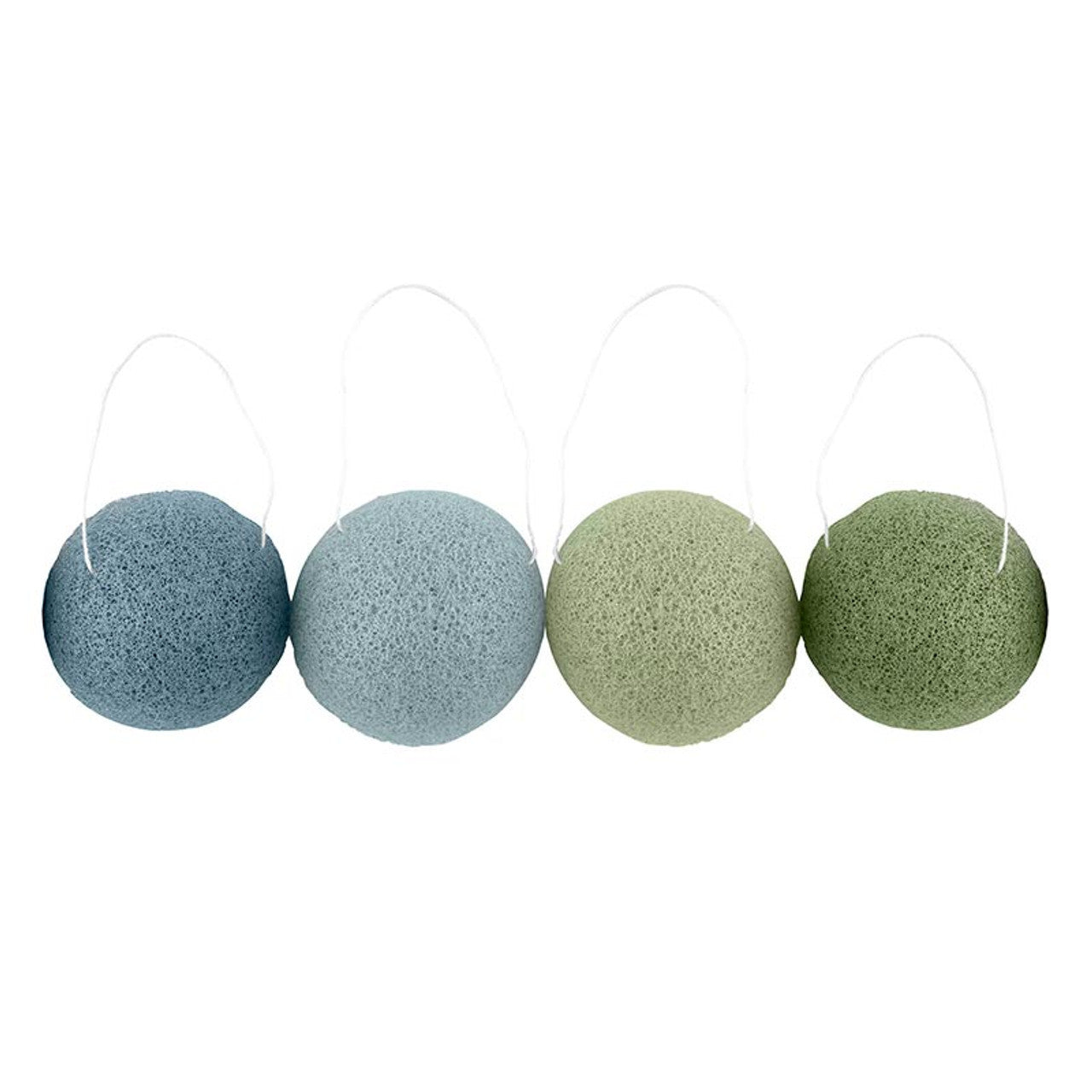 Facial Konjac Sponges in Beach Ombre Tube Pack | Giftable Skincare Beauty Kit Set