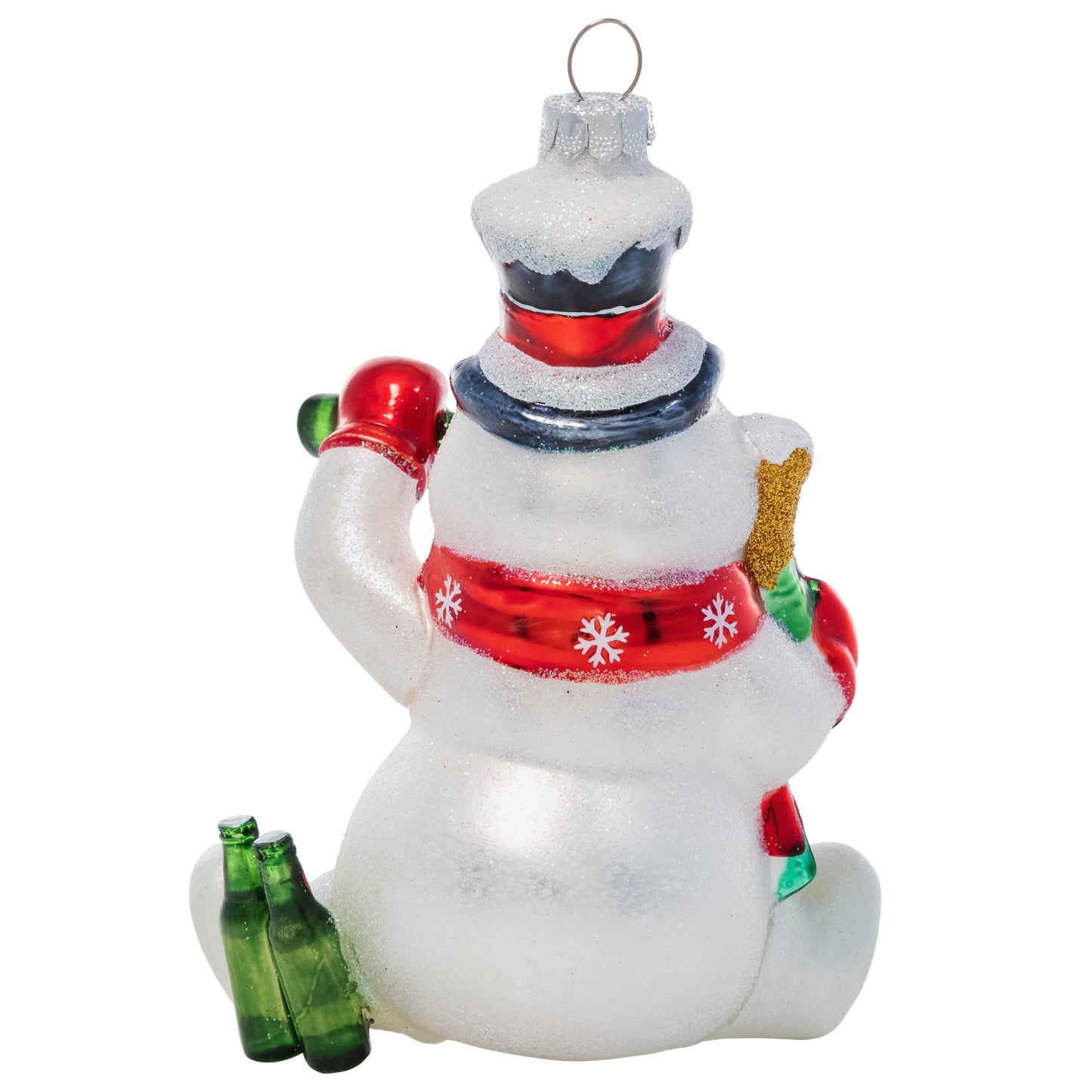 Faded Frosty Hand-Blown Glass Christmas Holiday Ornament | Naughty Funny Xmas Gift