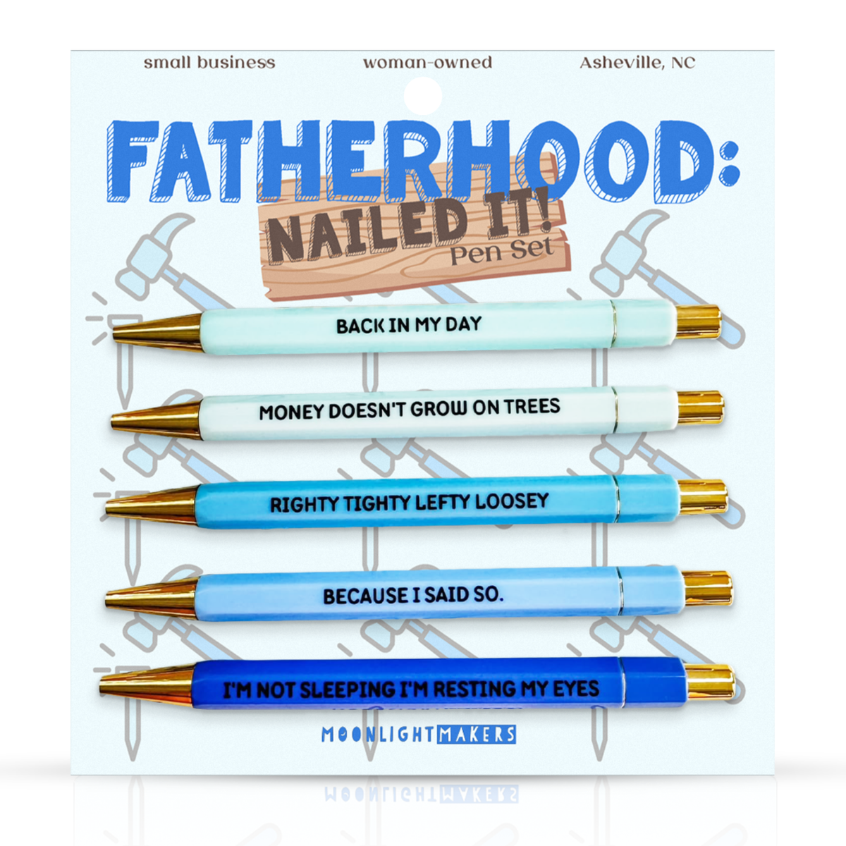 Fatherhood - Pen Set - Funny Dad Gift, Father's Day