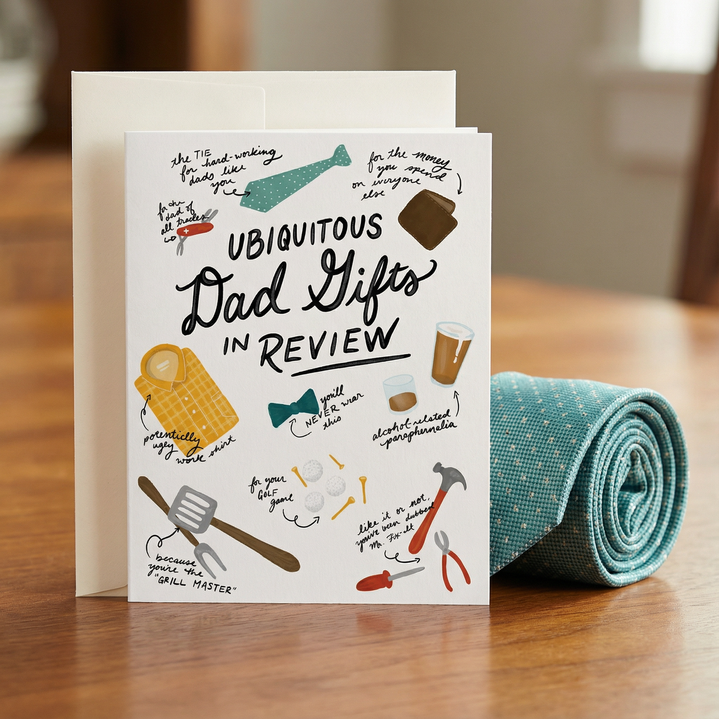 Father's Day Card | Reviews of Ubiquitous Dad Gifts | Funny Greeting Card Birthday Holiday