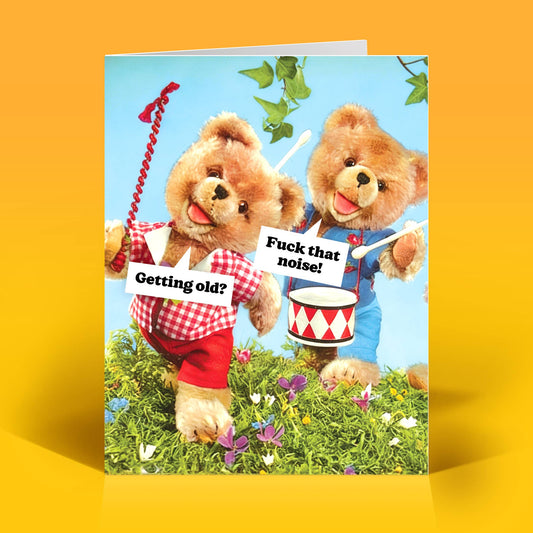 F*ck Old Age Funny Birthday Card | Vintage Kitsch Humor-The Raccoon Society-The Bullish Store