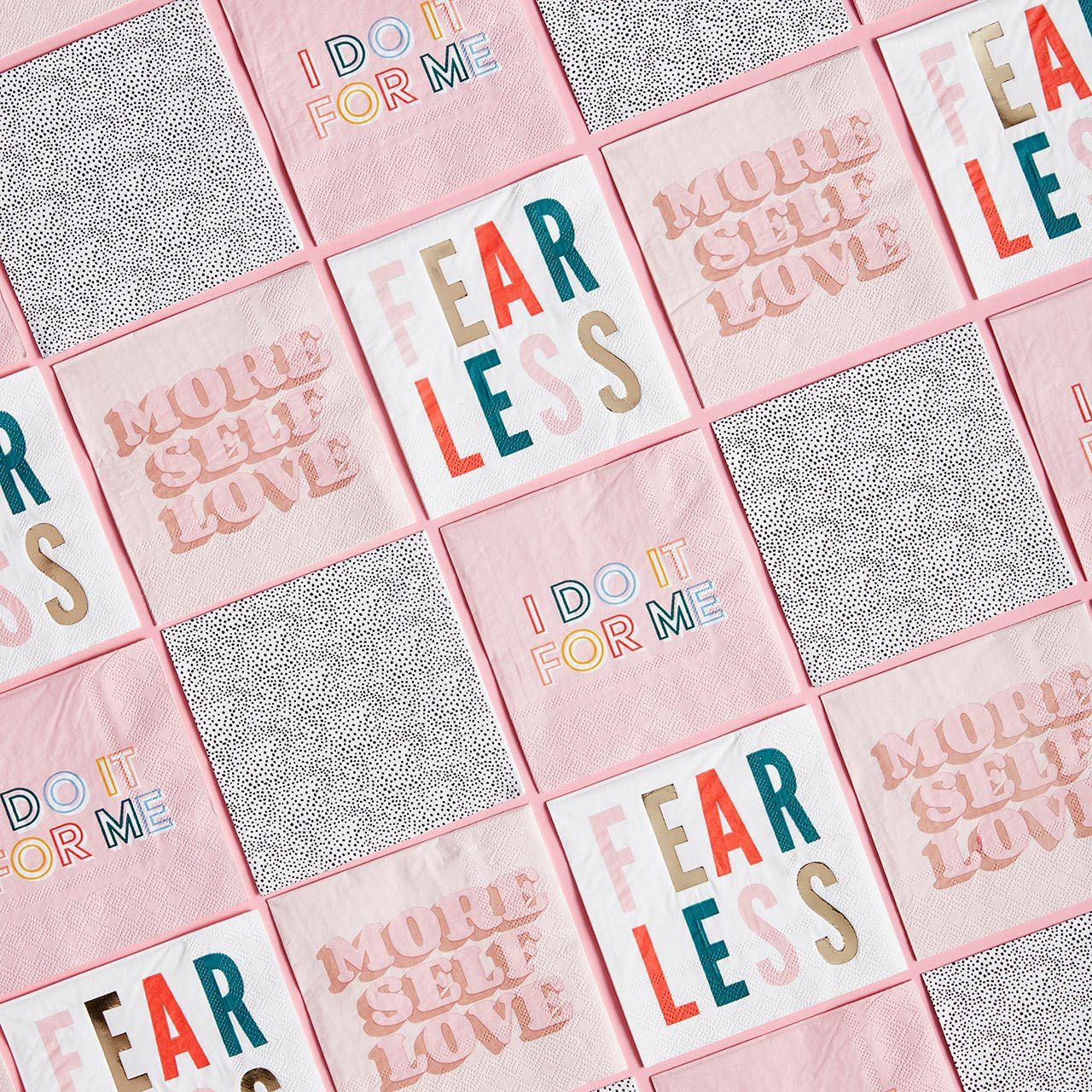 Fearless Party/Beverage/Cocktail Napkins | 5" Square