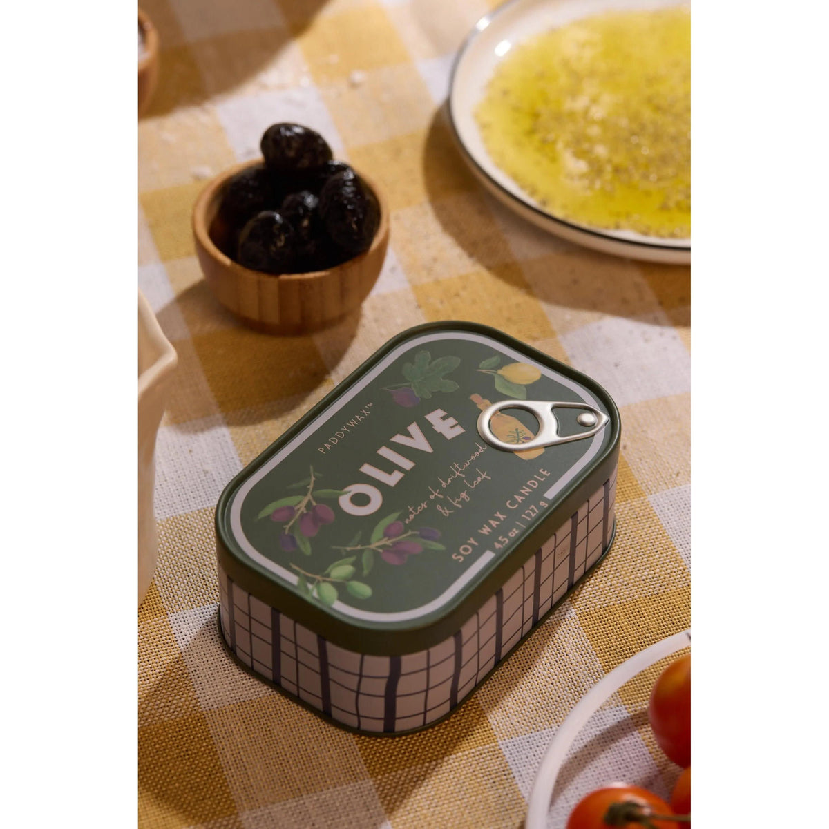Fig and Olive Bistro Tin Candle - fragrance