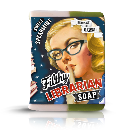 Filthy Librarian Soap in Sweet Spearmint Scent | Natural Skincare Bar Soap