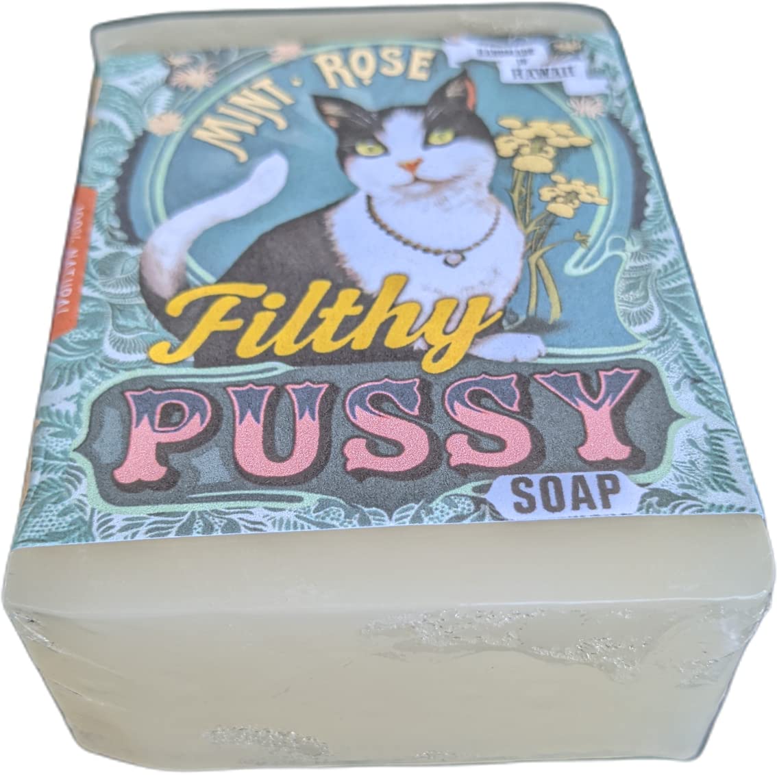 Filthy Pussy Soap in Mint Rose Soap | Handmade Natural Skincare Bar Soap