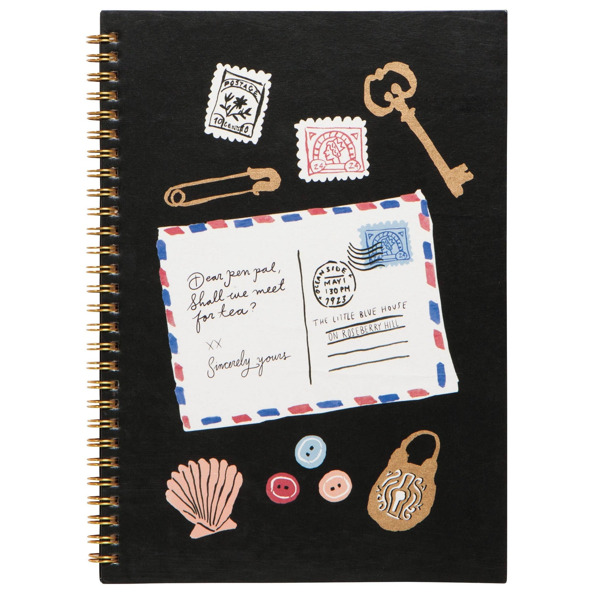 Finders Keepers Ring Bond Hardcover Notebook | Spiral Lined Journal | 144 Lined Pages