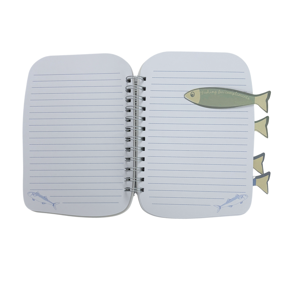 Fishing for Compliments Sticky Notes 2 Pack | Sardine Shaped | NPW-NPW-The Bullish Store