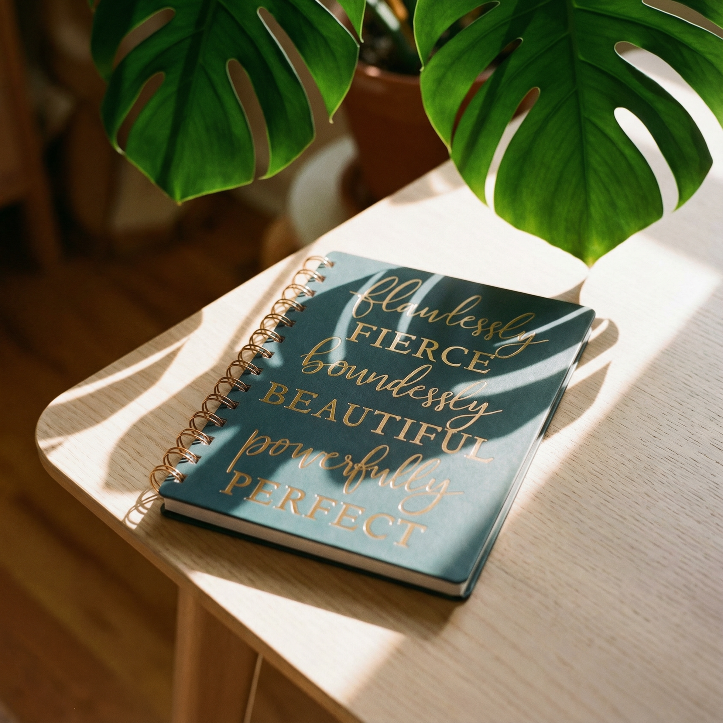 Flawlessly Fierce Spiral Notebook | Foil Lettering | 5.75" x 7.50" | 120 Lined Pages