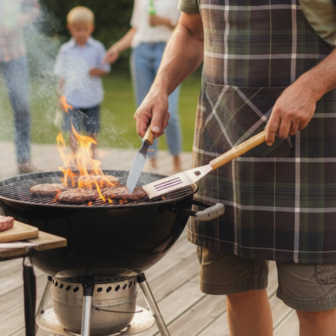 Flippin' Awesome Grandpa Grill Spatula | Bamboo Handle Grilling Tool | Father's Day Gift