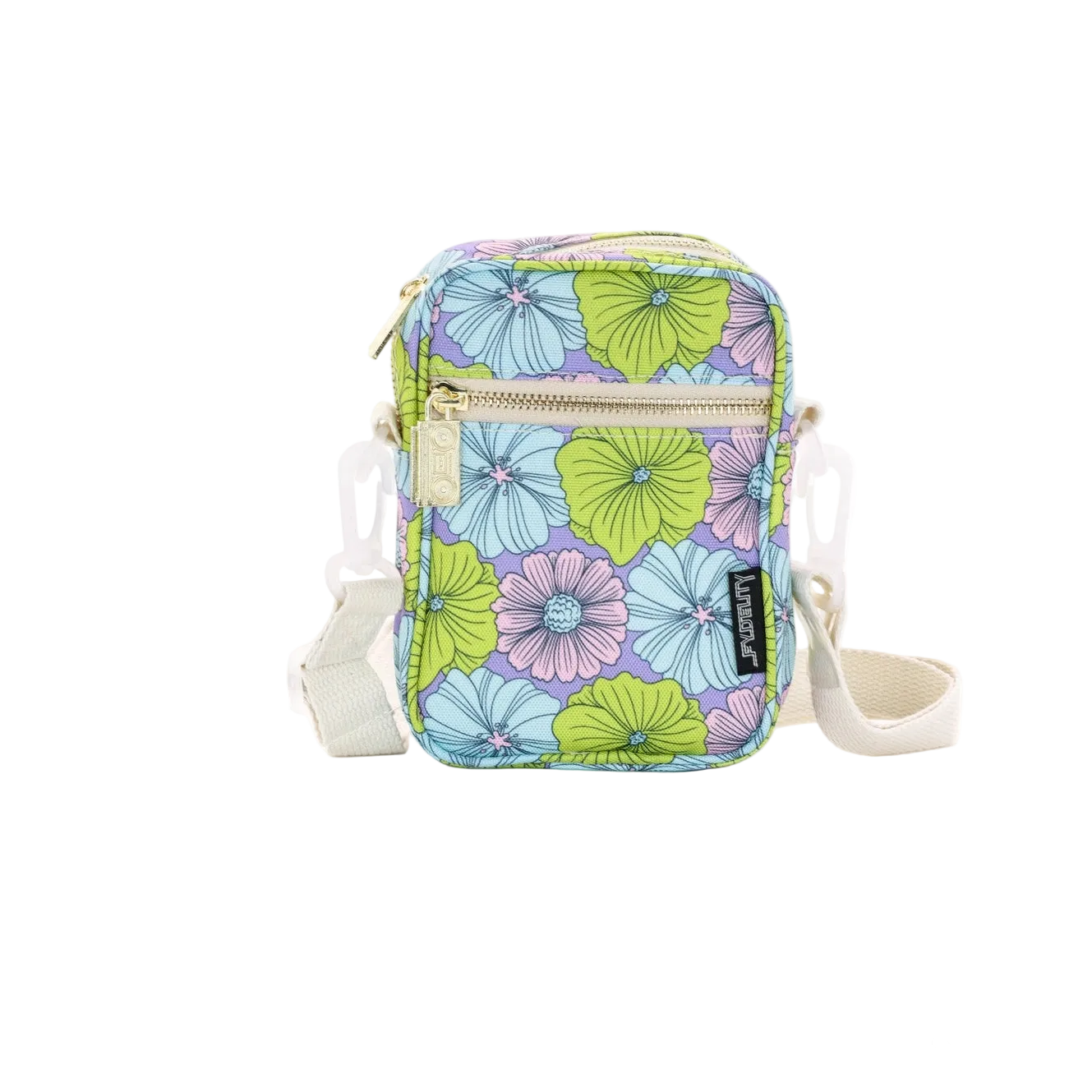 Floral '70s Crossbody Mini Brick Bag | Made of 100% Recycled Bottles-Fydelity-The Bullish Store