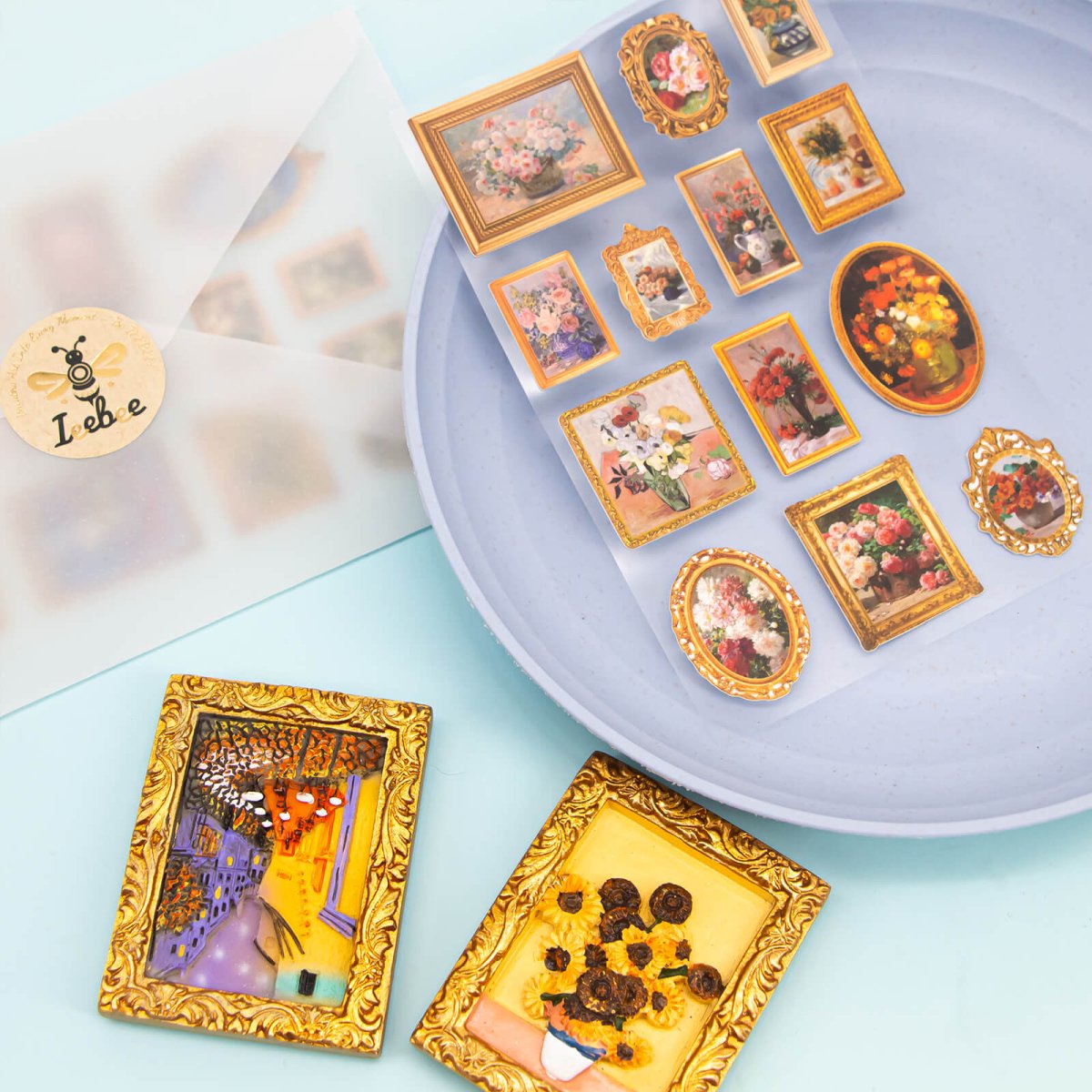 Morandi 3D Stereoscopic Stickers | Sticker Sheet