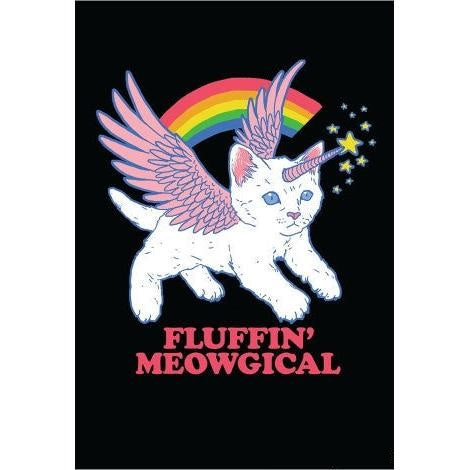 Fluffin Meowgical Cat Unicorn Magnet | 2" x 3"