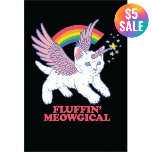 Fluffin Meowgical Cat Unicorn Magnet | 2" x 3"-Ephemera-The Bullish Store