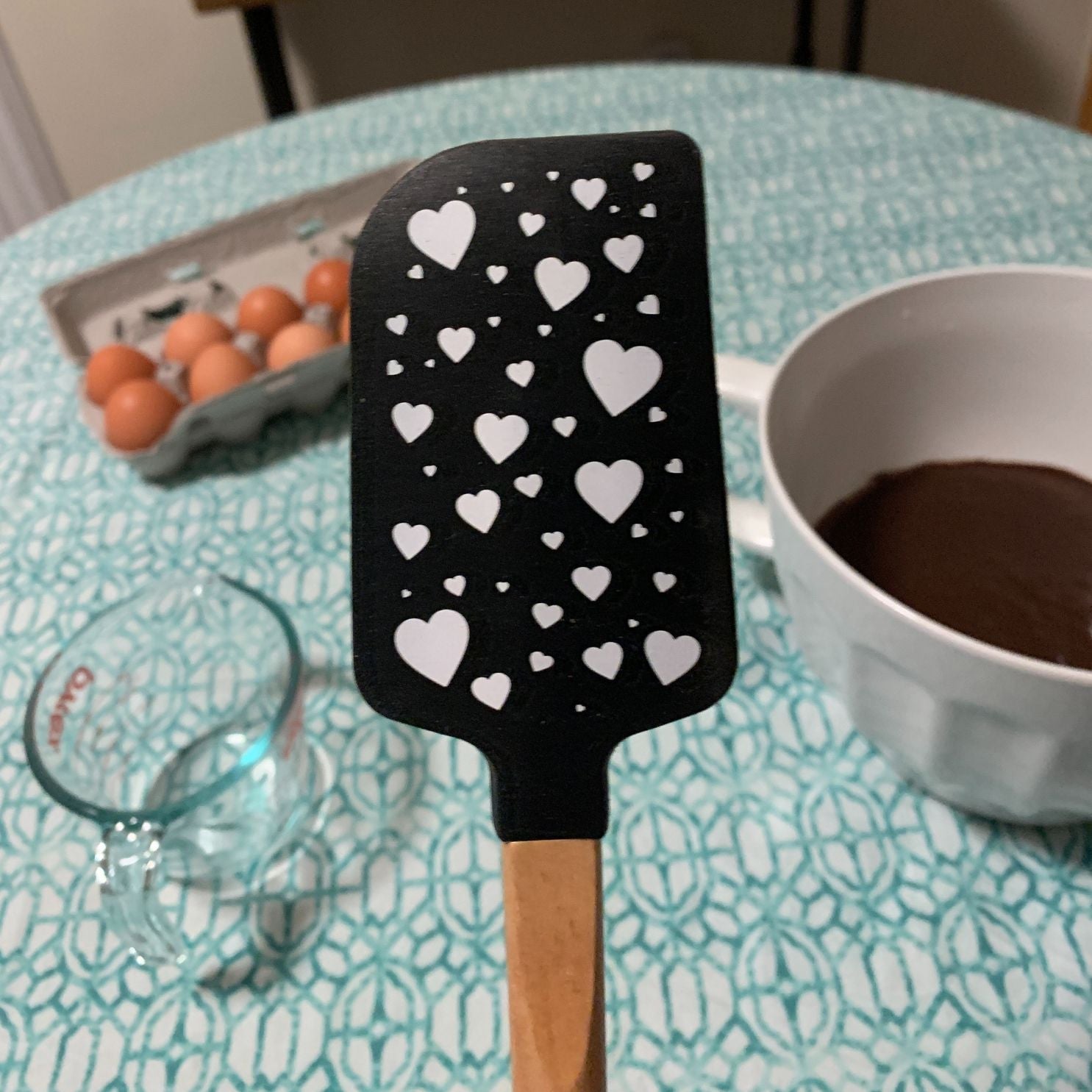 Food Is My Love Language Spatula With A Wooden Handle