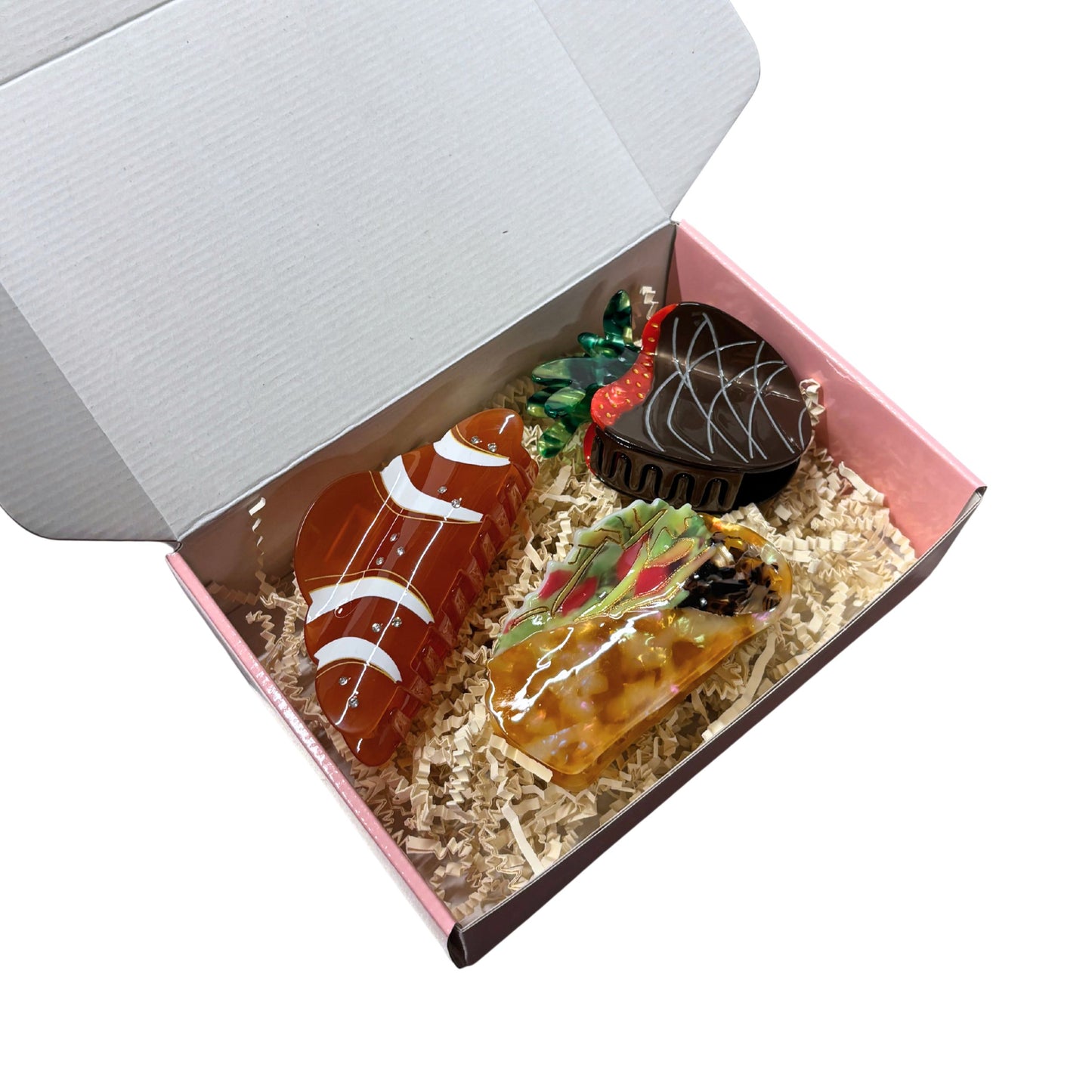 Food Lovers Hair Claw Gift Box