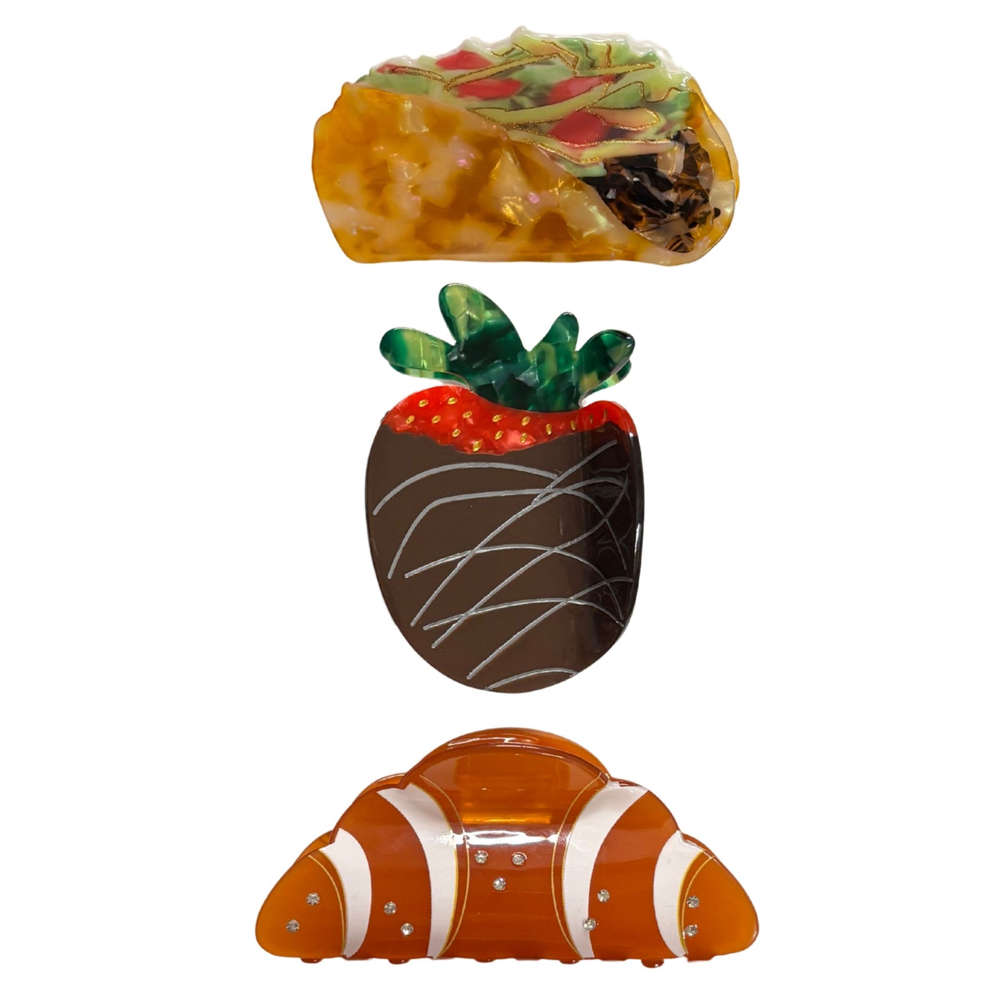 Food Lovers Hair Claw Gift Box