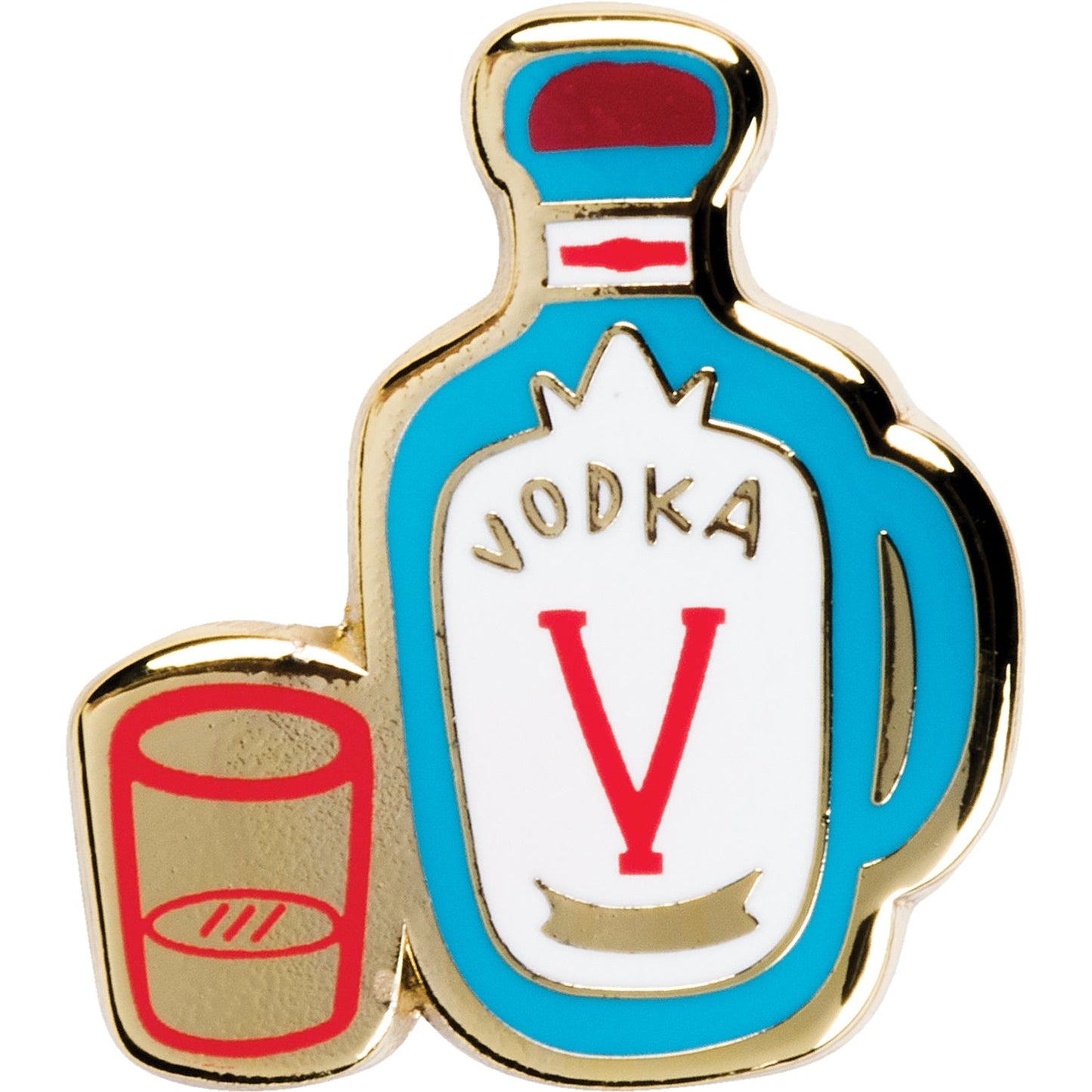 Fountain Of Youth Vodka Enamel Pin On Gift Card