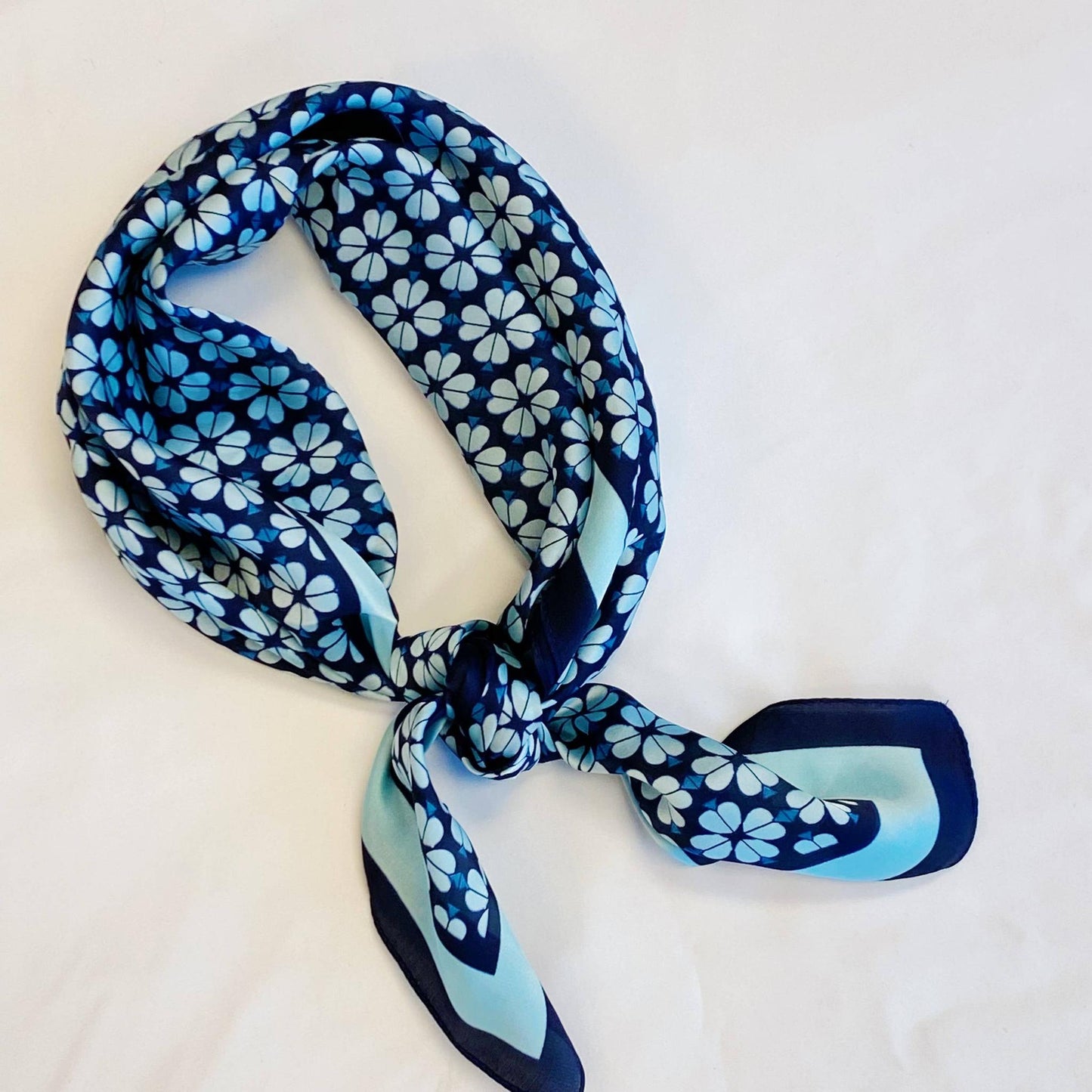 Four Petal Clover Square Scarf