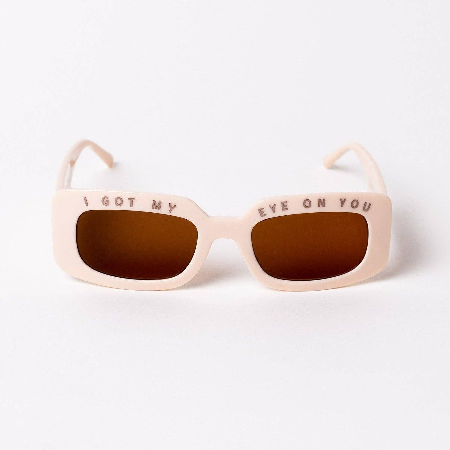 Free People x INDY "I Got My Eye On You" Cream UV400 Sun Protection Sunglasses