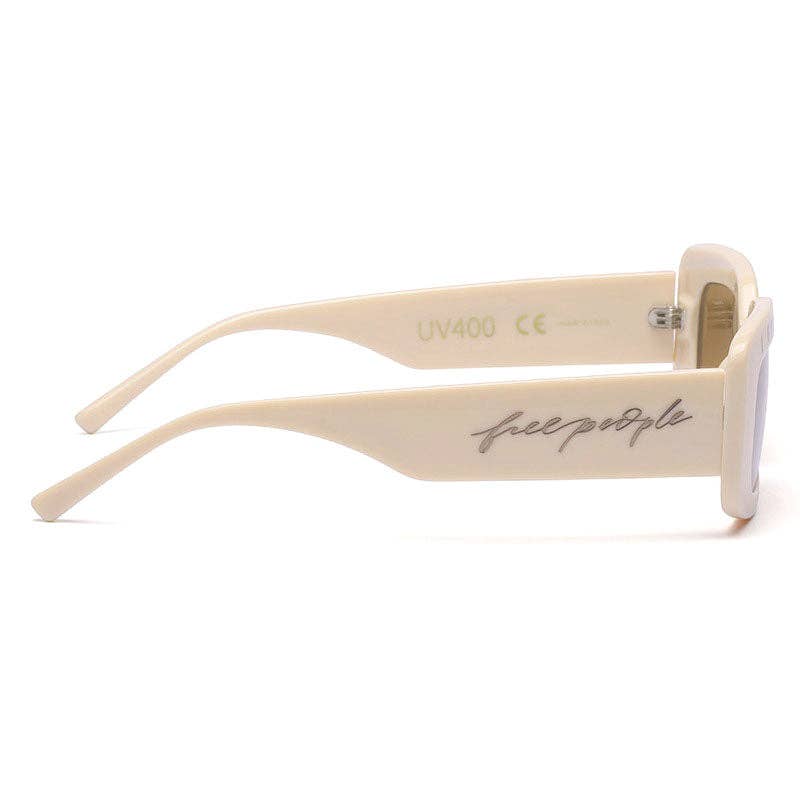 Free People x INDY "I Got My Eye On You" Cream UV400 Sun Protection Sunglasses