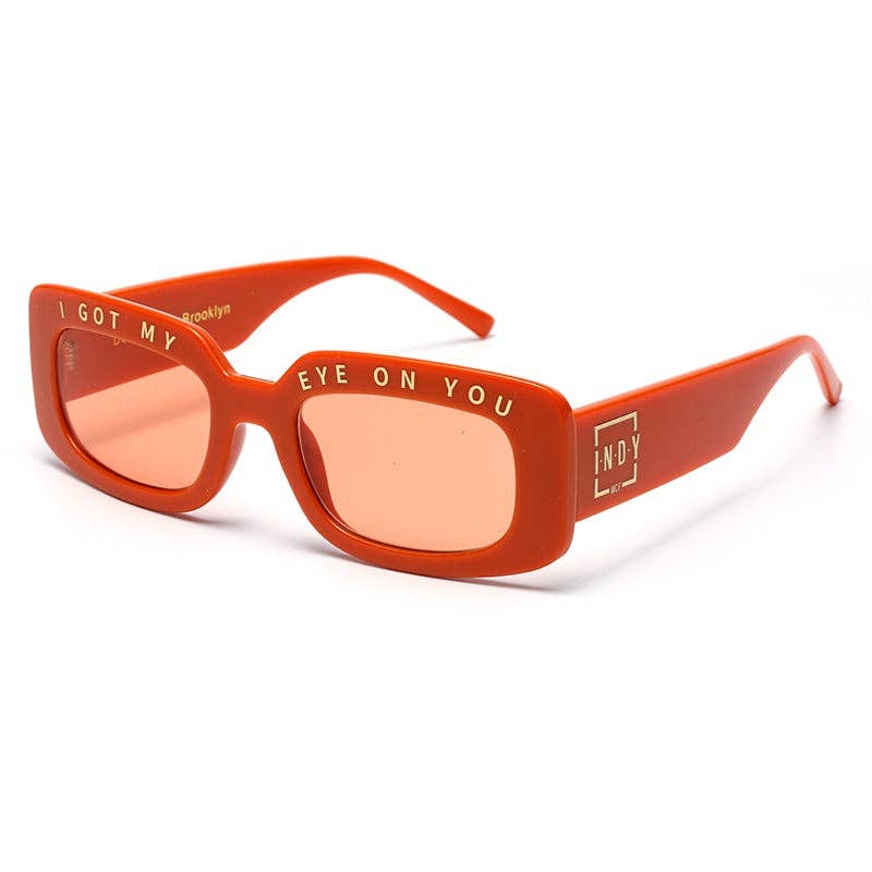 Free People x INDY "I Got My Eye On You" Orange UV400 Sun Protection Sunglasses