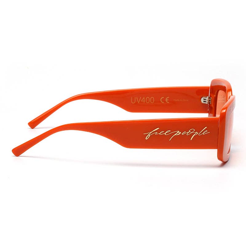 Free People x INDY "I Got My Eye On You" Orange UV400 Sun Protection Sunglasses