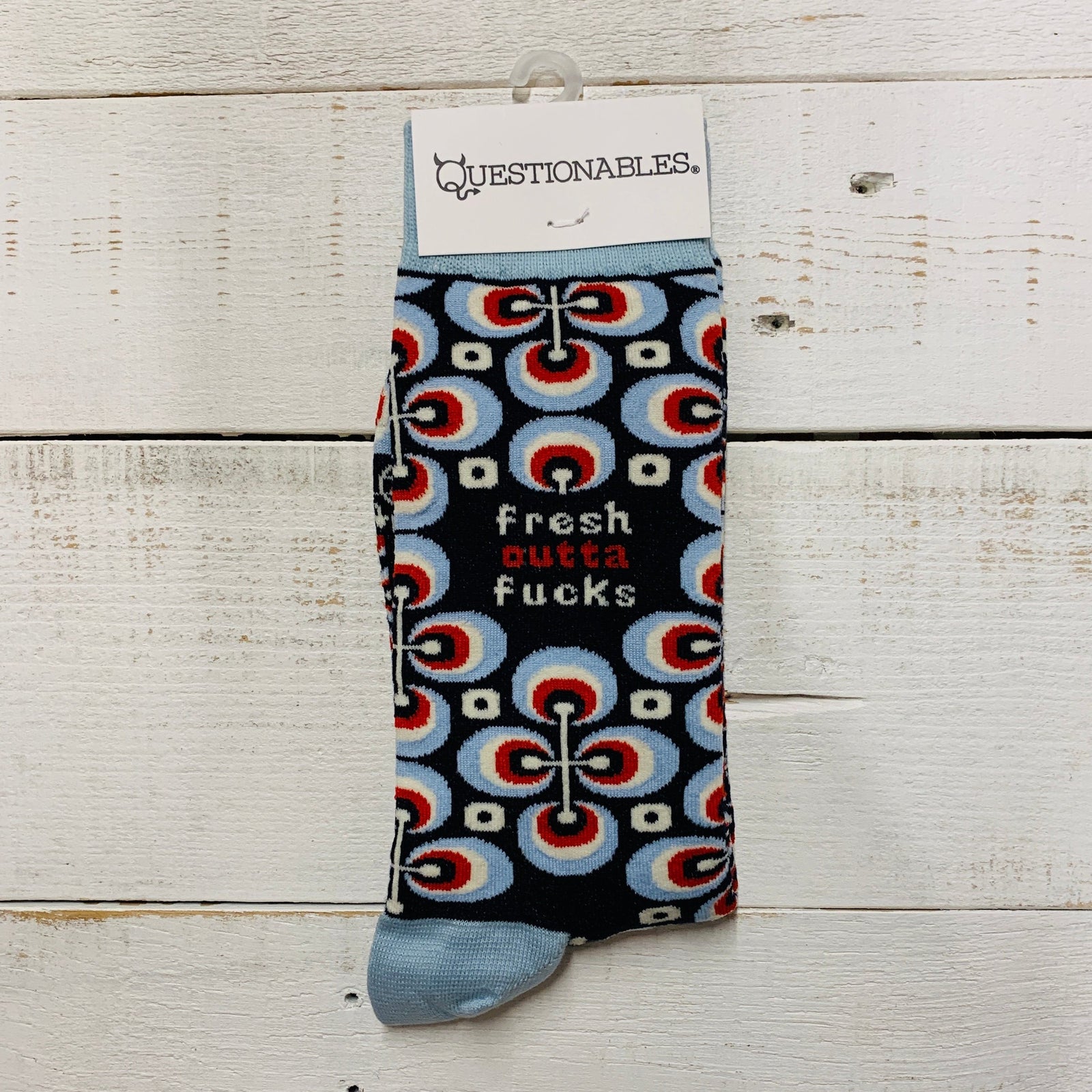 Fresh Outta Fucks Socks | Retro Inspired Pattern