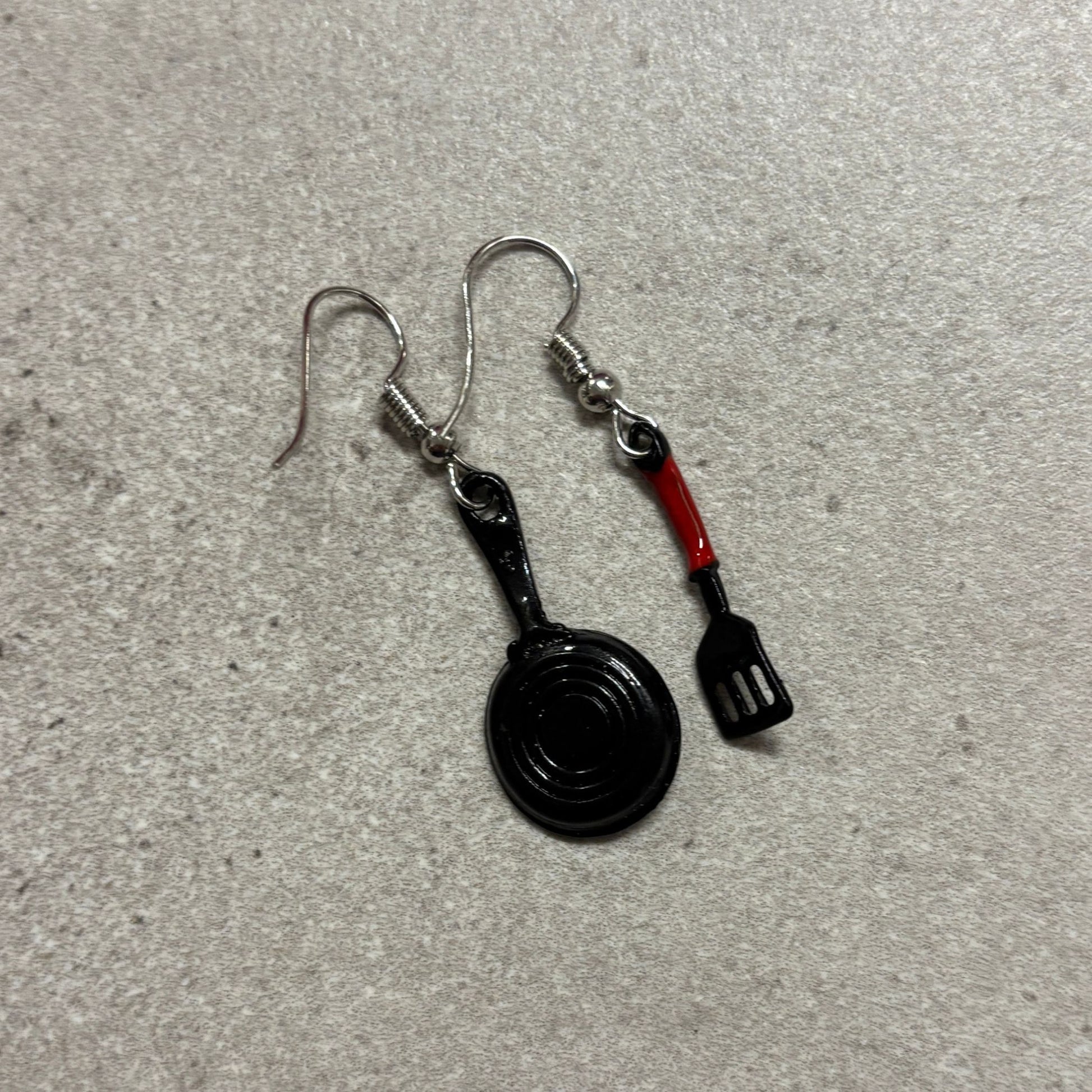 Fried Egg Earrings | Mismatched Dangle Earrings on Ear Wire