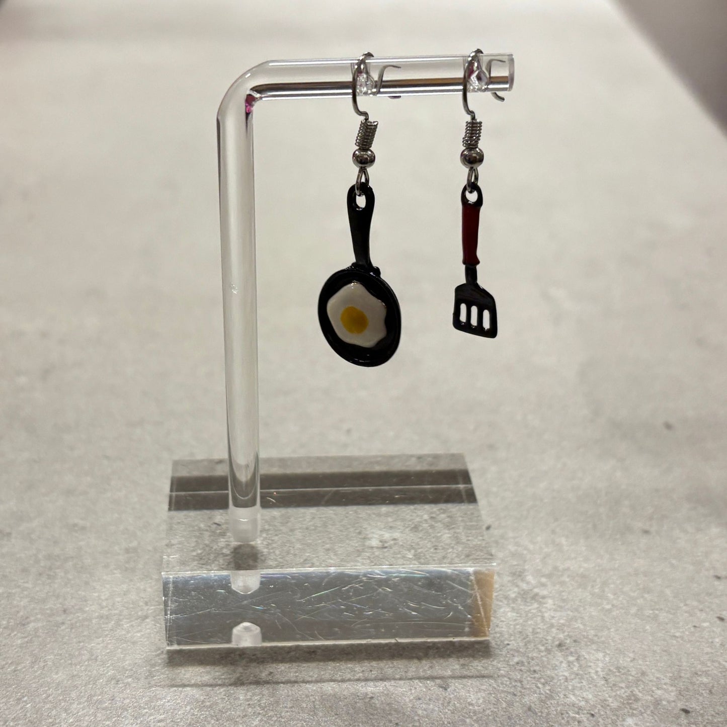 Fried Egg Earrings | Mismatched Dangle Earrings on Ear Wire