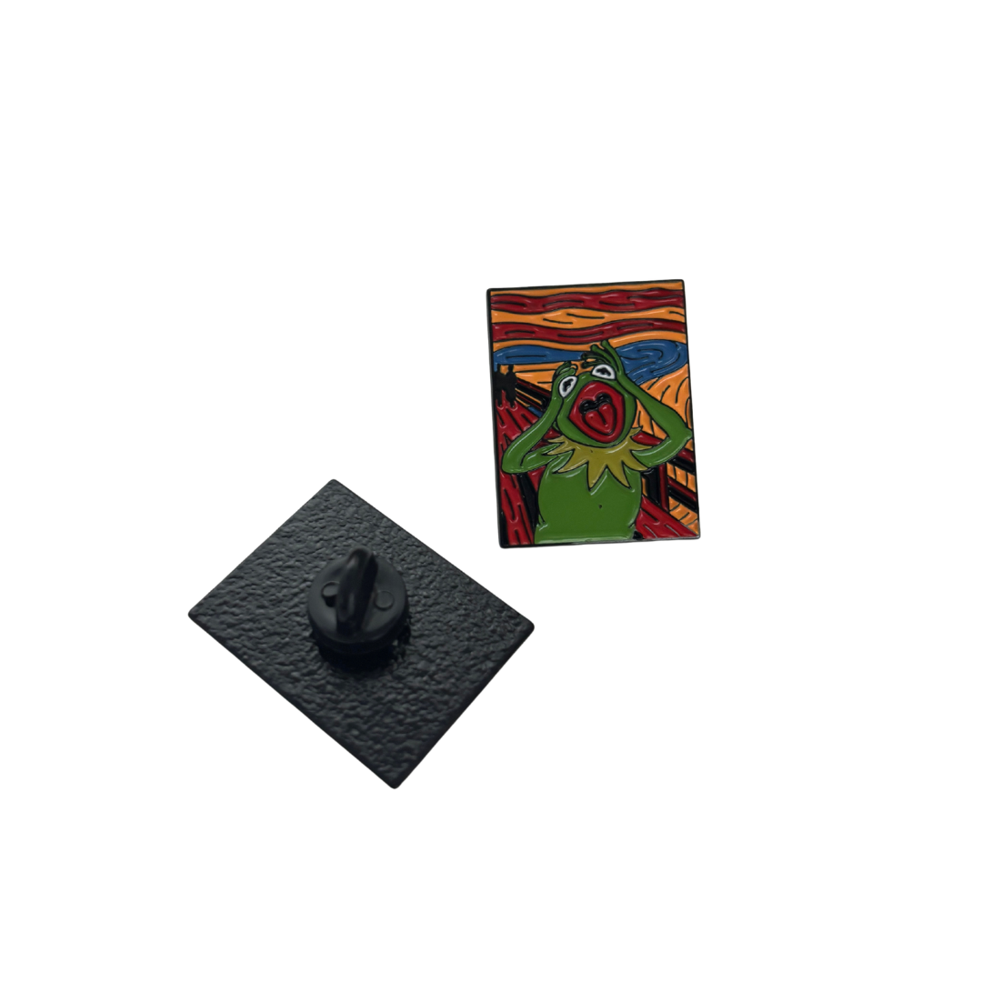 Froggy Scream Enamel Pin | Clutch Back