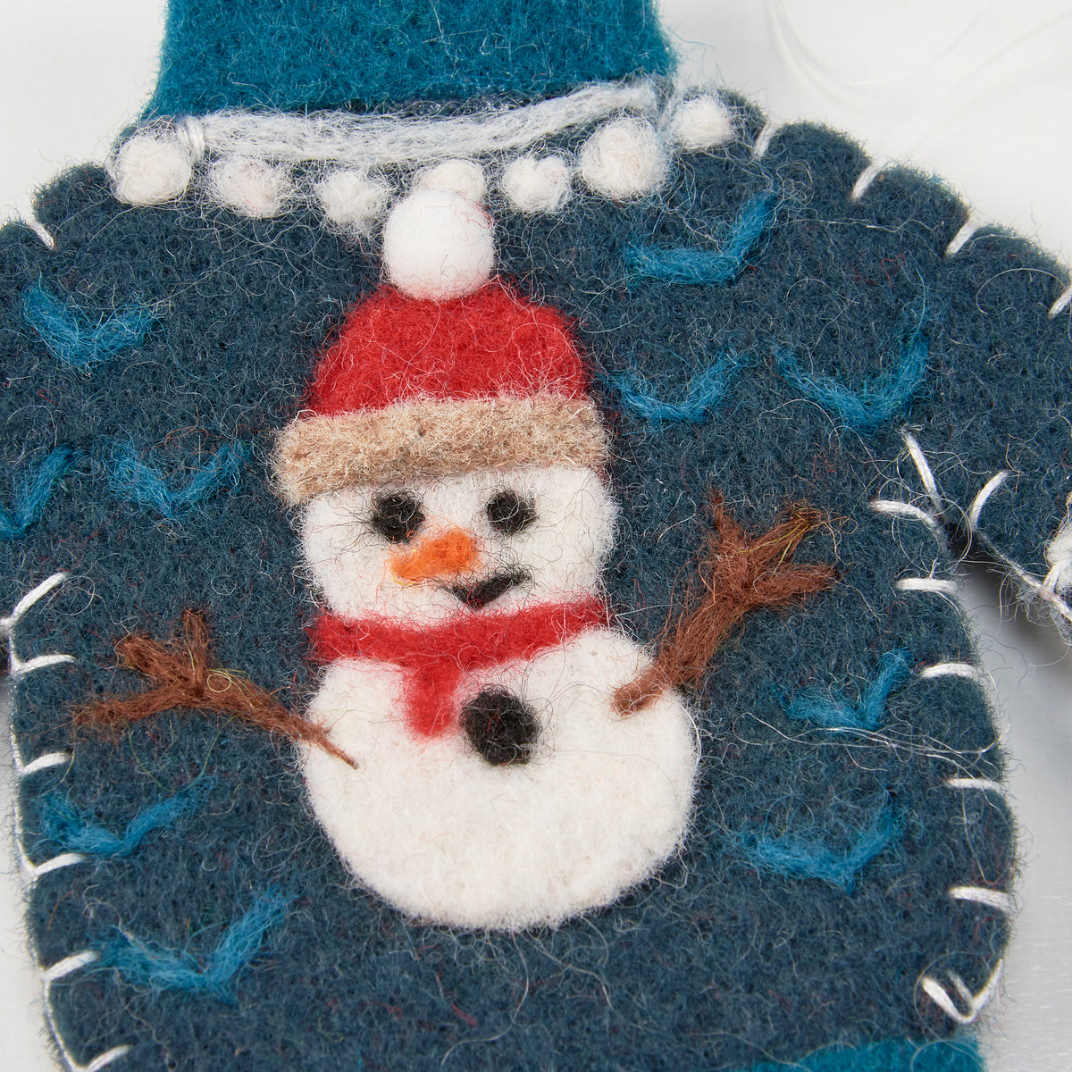 Frosty Sweater Ornament | Decorative Felt Christmas Decor-Primitives by Kathy-The Bullish Store