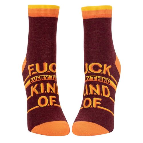 Fuck Everything Kind Of Women's Ankle Socks | BlueQ at GetBullish