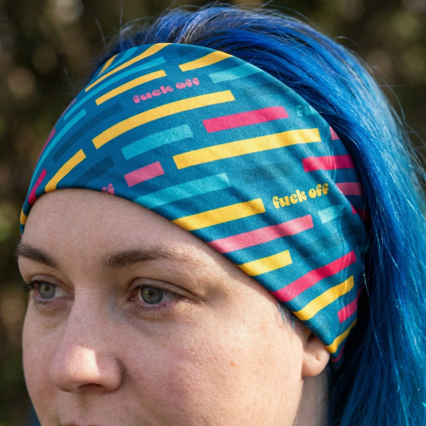 Fuck Off Headband | Unisex Stretchable Headwrap | Smartass & Sass at GetBullish