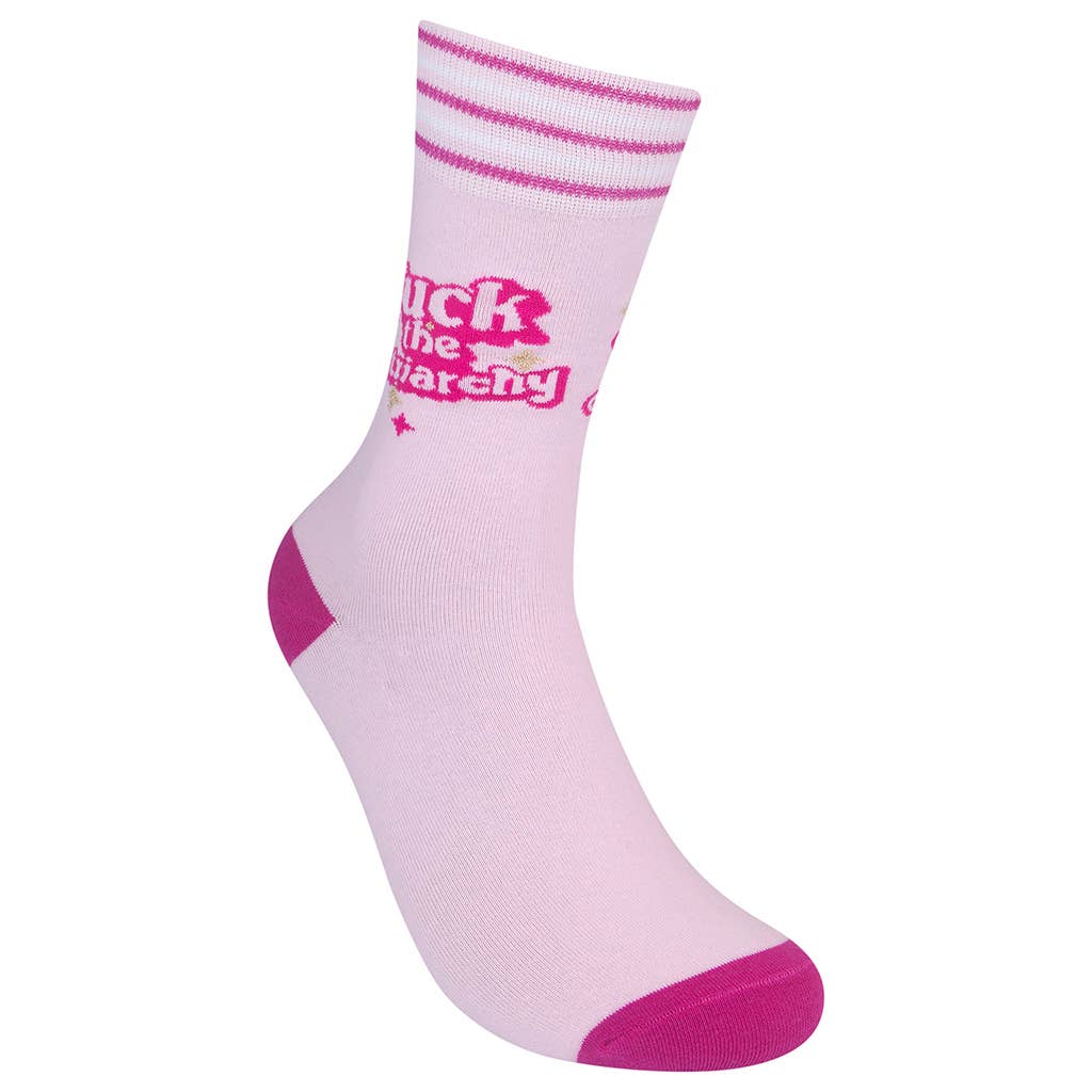 Fuck The Patriarchy Socks | Retro Feminist Socks in Pink