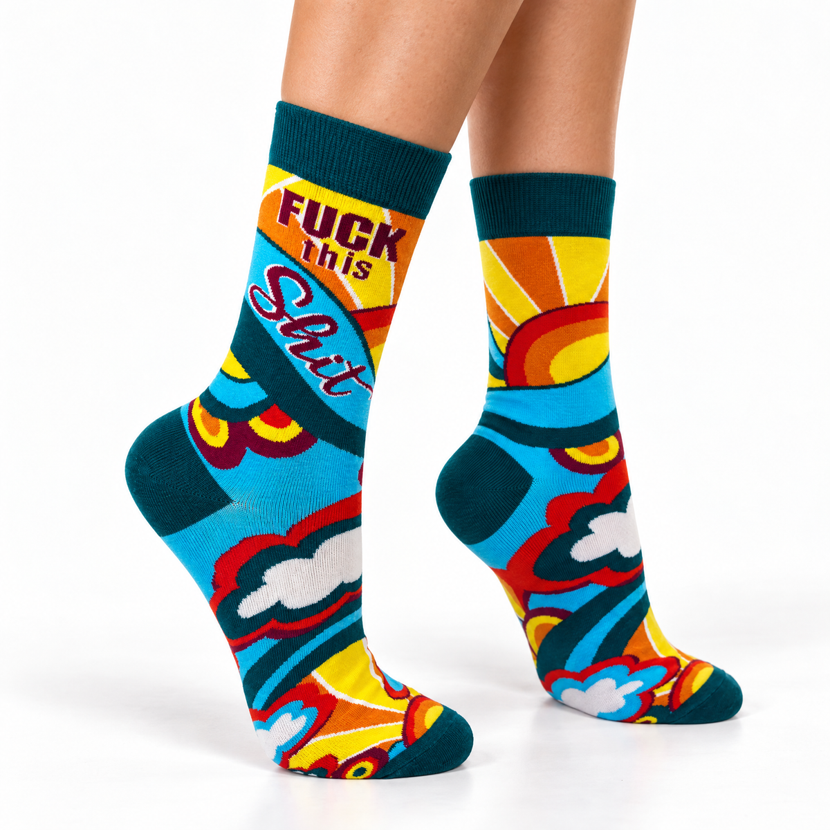 Fuck This Shit Women's Crew Socks-Fabdaz-The Bullish Store