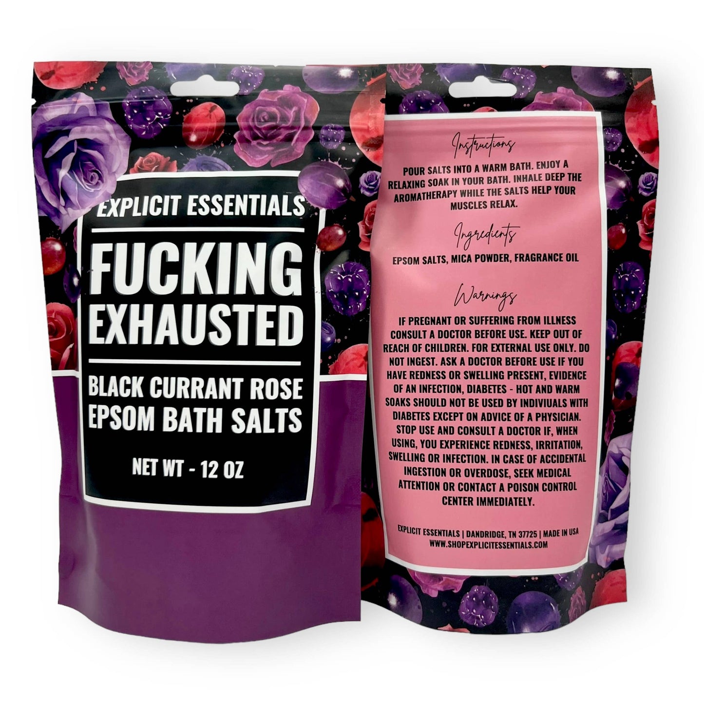 Fucking Exhausted Bath Salts | 12oz Bag-Explicit Essentials-The Bullish Store