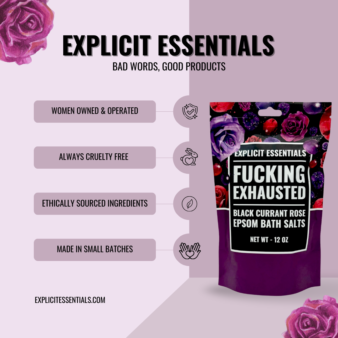 Fucking Exhausted Bath Salts | 12oz Bag-Explicit Essentials-The Bullish Store