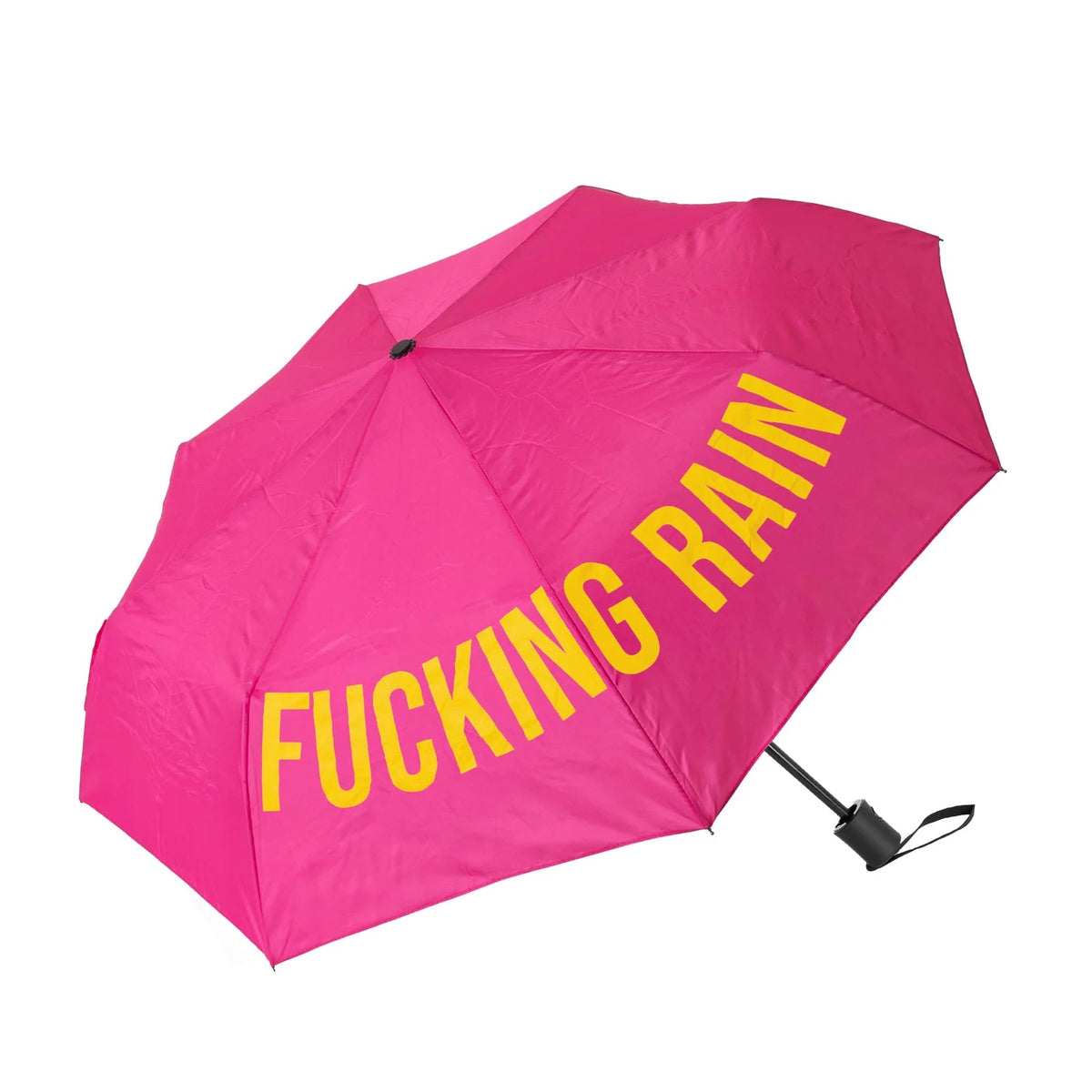 Fucking Rain Pink Folding Umbrella